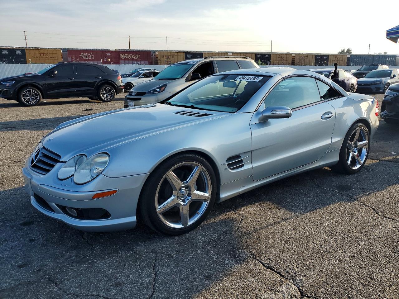 2007 Mercedes Benz Sl 550 Silver vin: WDBSK71F57F124527