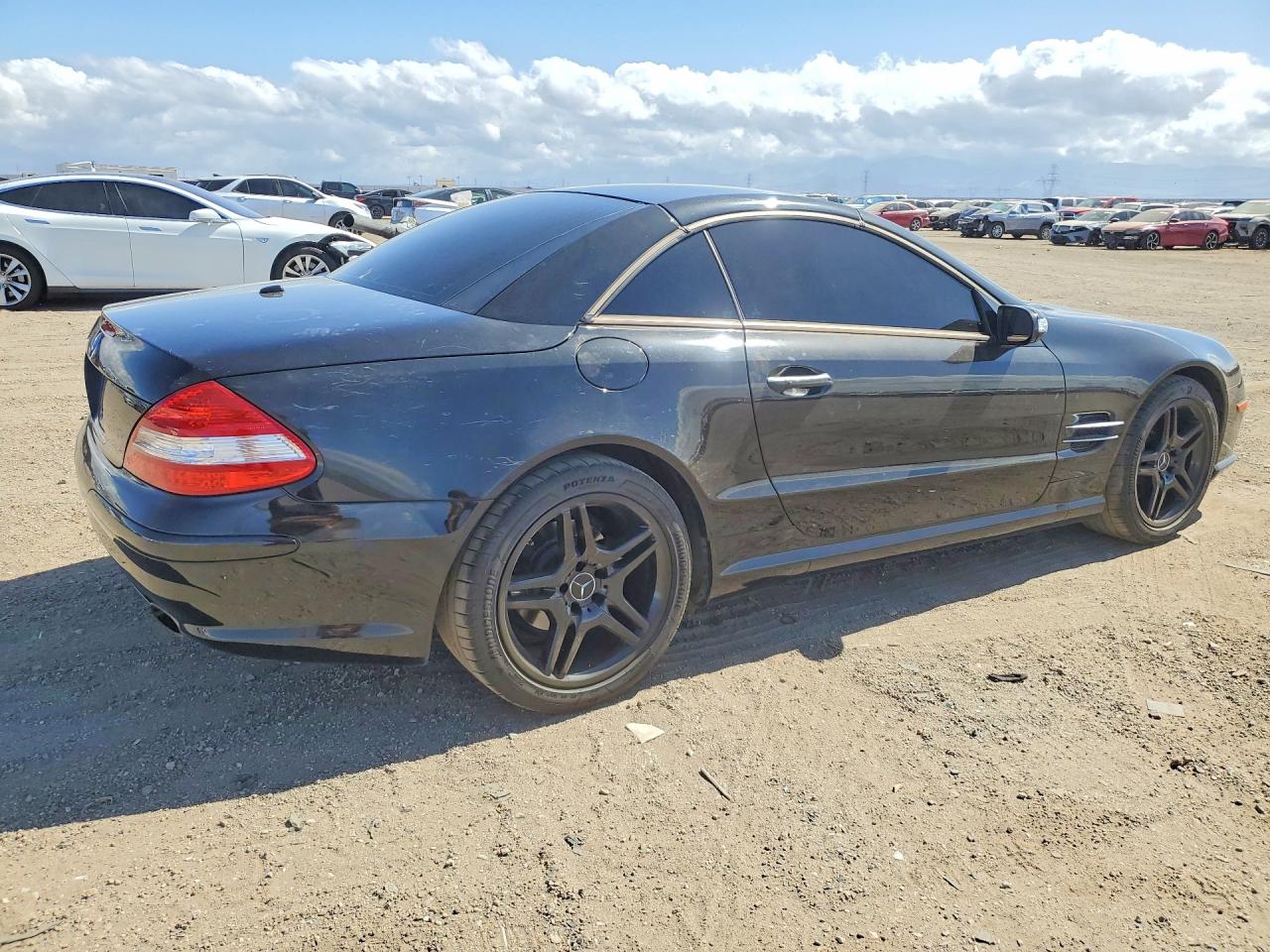 2007 Mercedes-benz Sl 550 Black vin: WDBSK71F57F128822