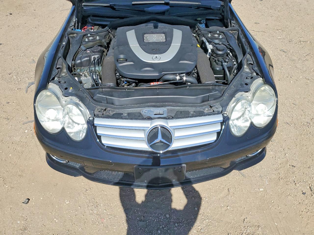 2007 Mercedes-benz Sl 550 Black vin: WDBSK71F57F128822