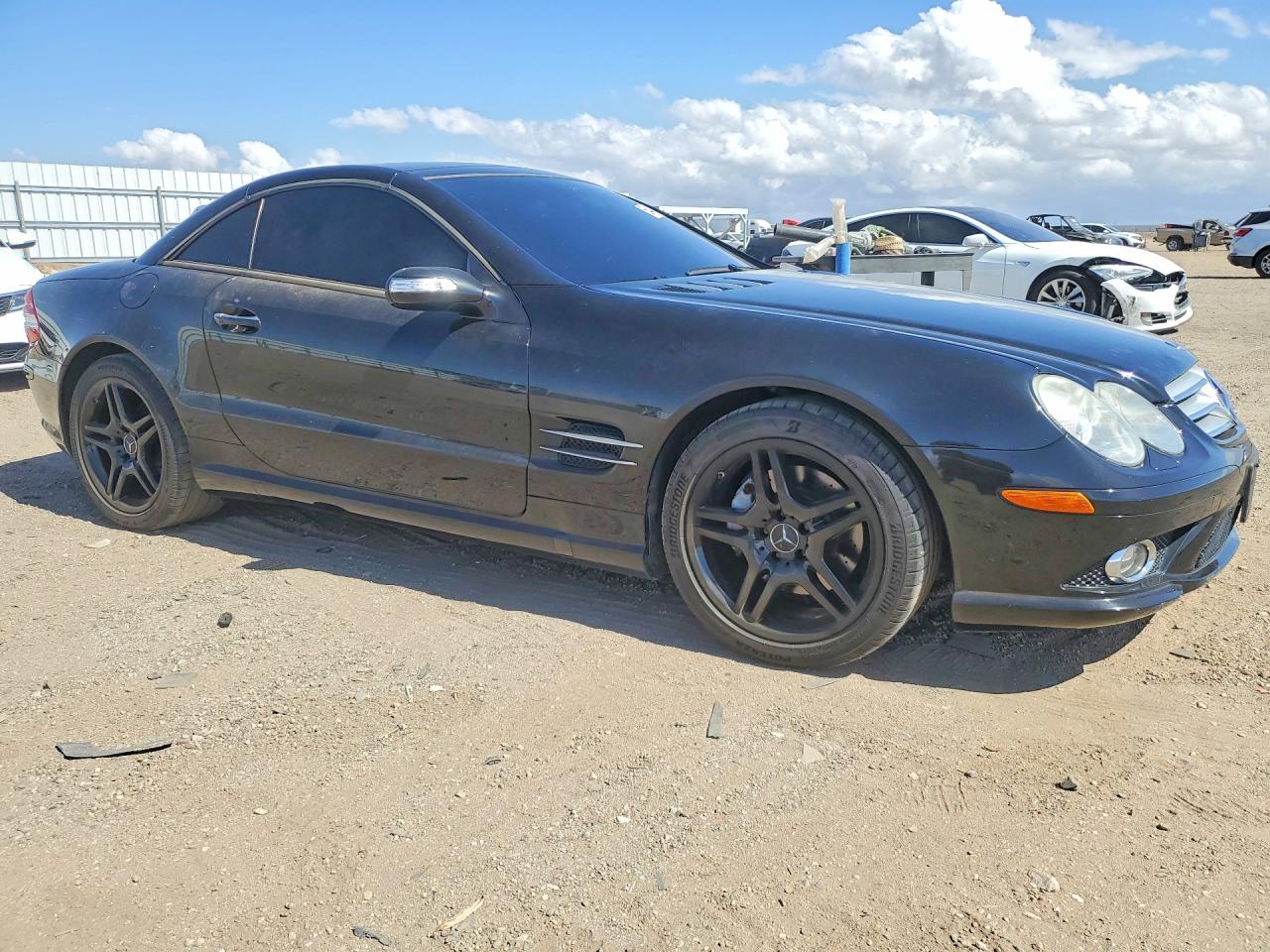 2007 Mercedes-benz Sl 550 Black vin: WDBSK71F57F128822
