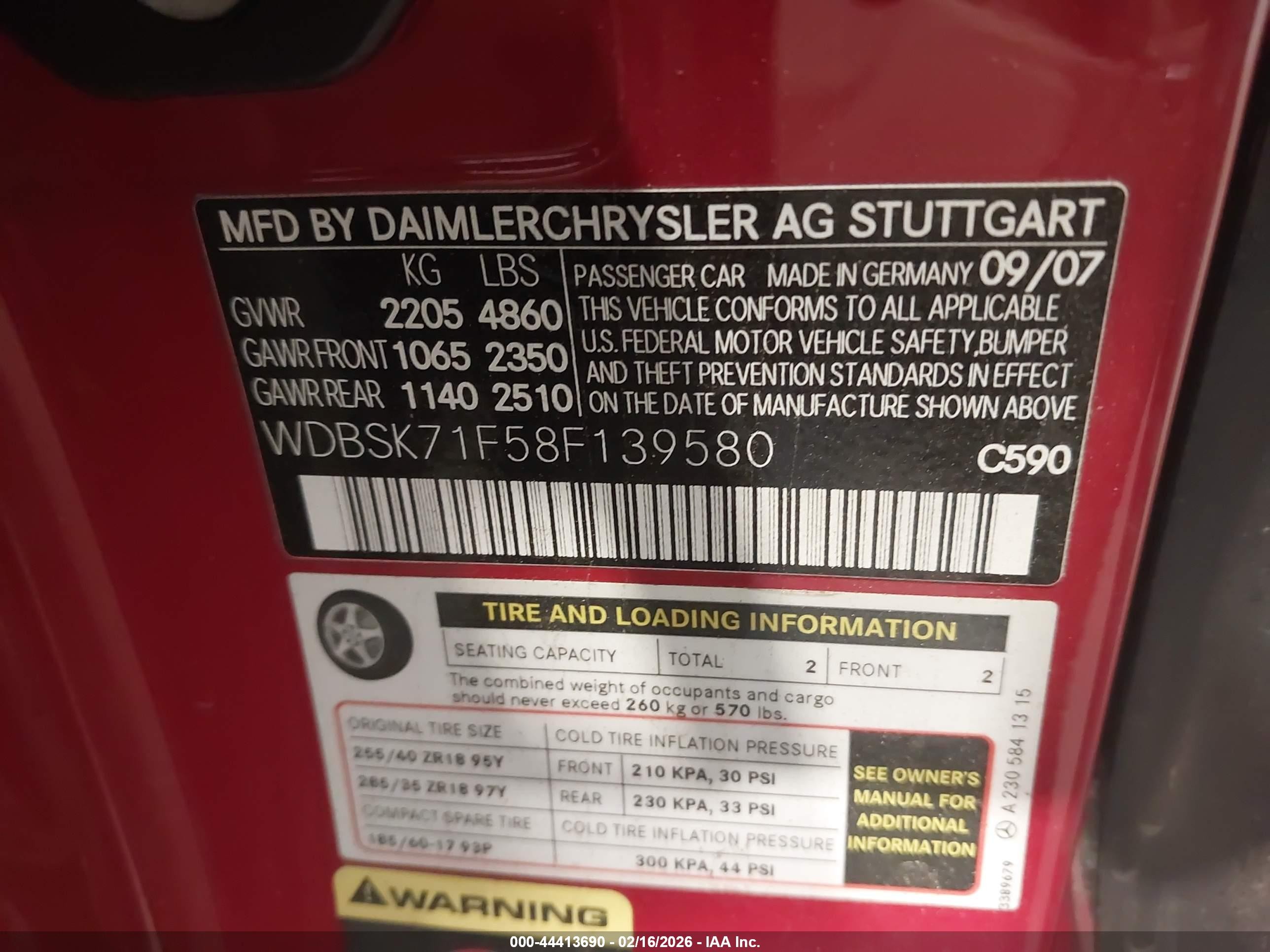 2008 Mercedes-benz Sl 550   Red vin: WDBSK71F58F139580