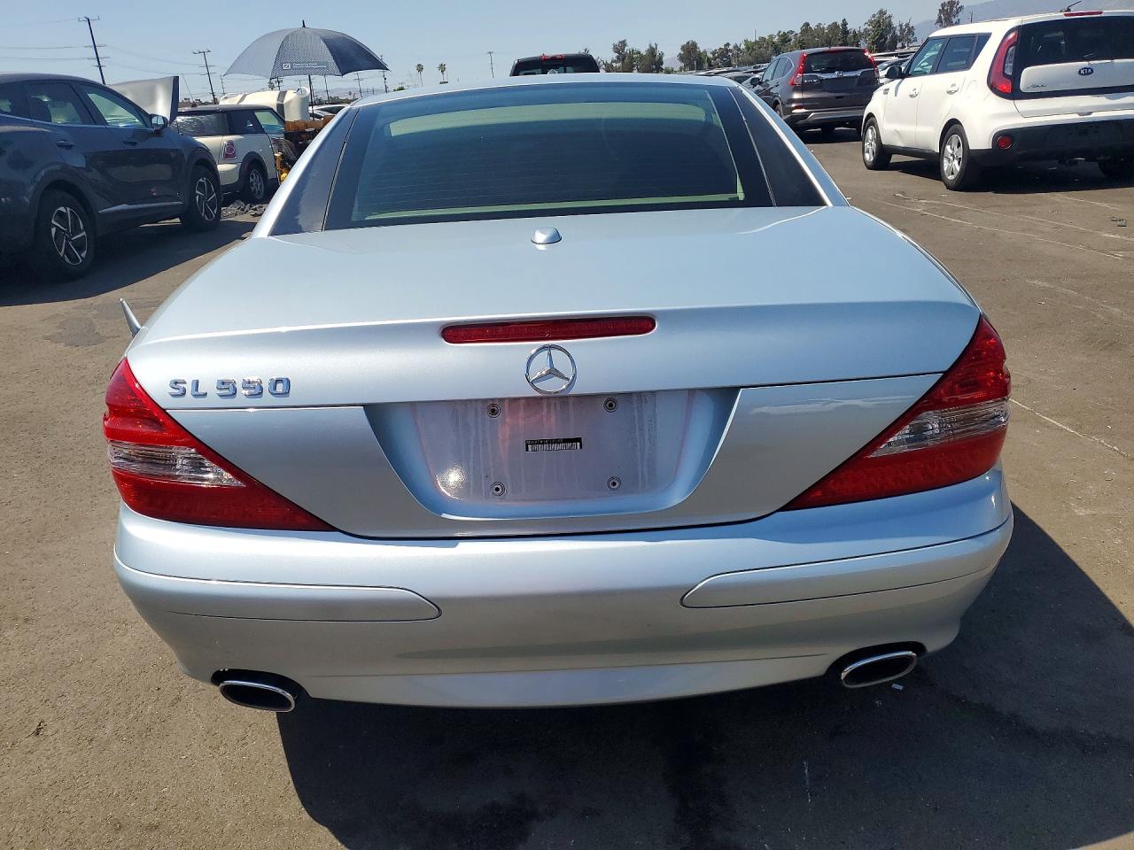 2008 Mercedes-benz Sl-class Sl550 Blue vin: WDBSK71F58F141703