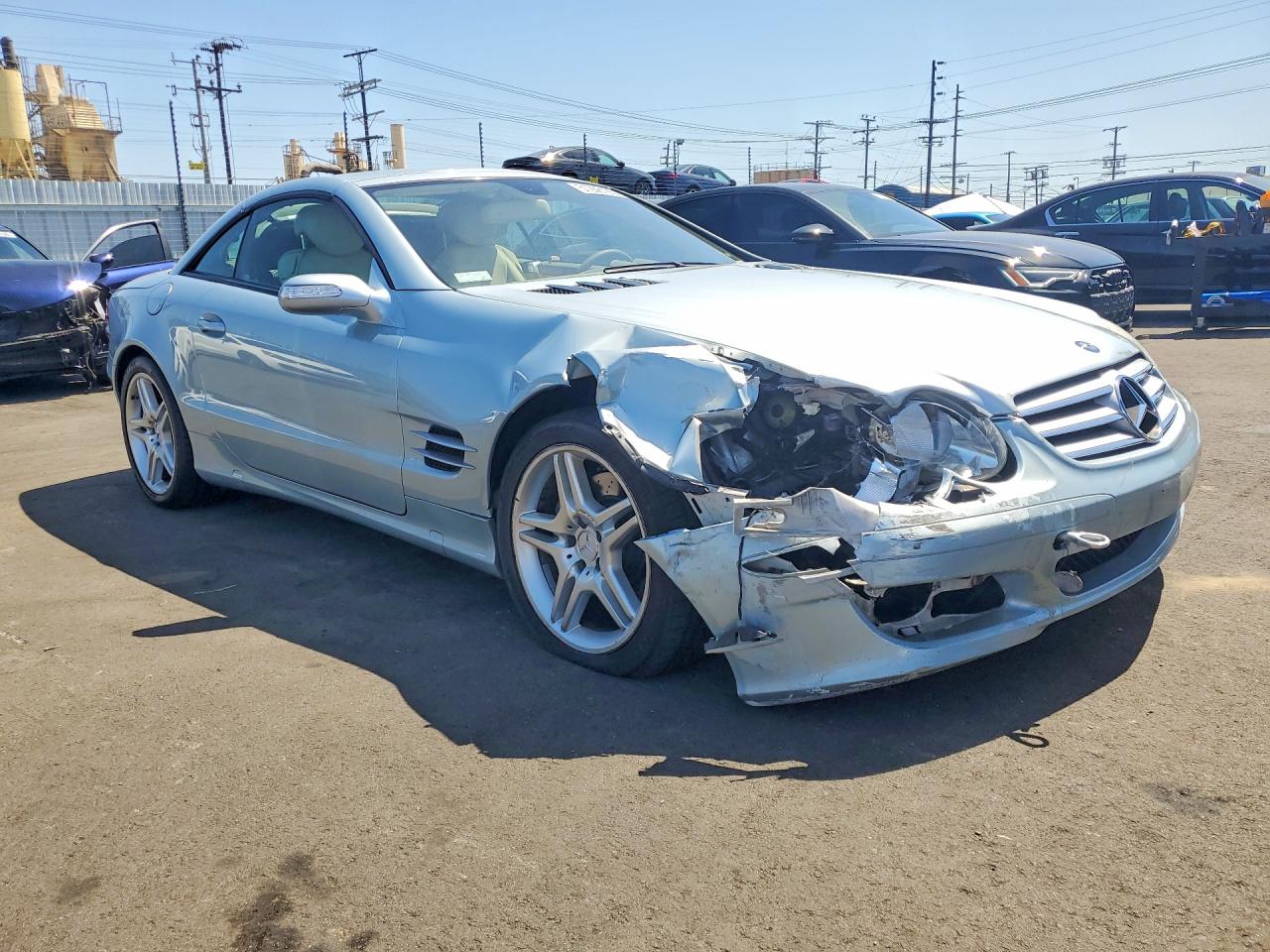 2008 Mercedes-benz Sl-class Sl550 Blue vin: WDBSK71F58F141703