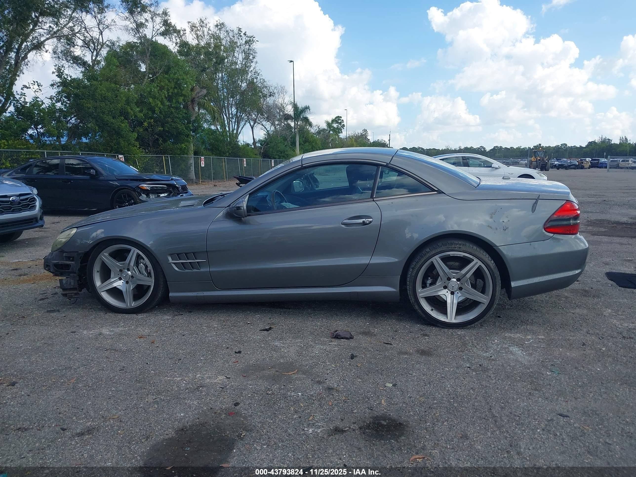 2009 Mercedes-benz Sl 550   Gray vin: WDBSK71F59F143498