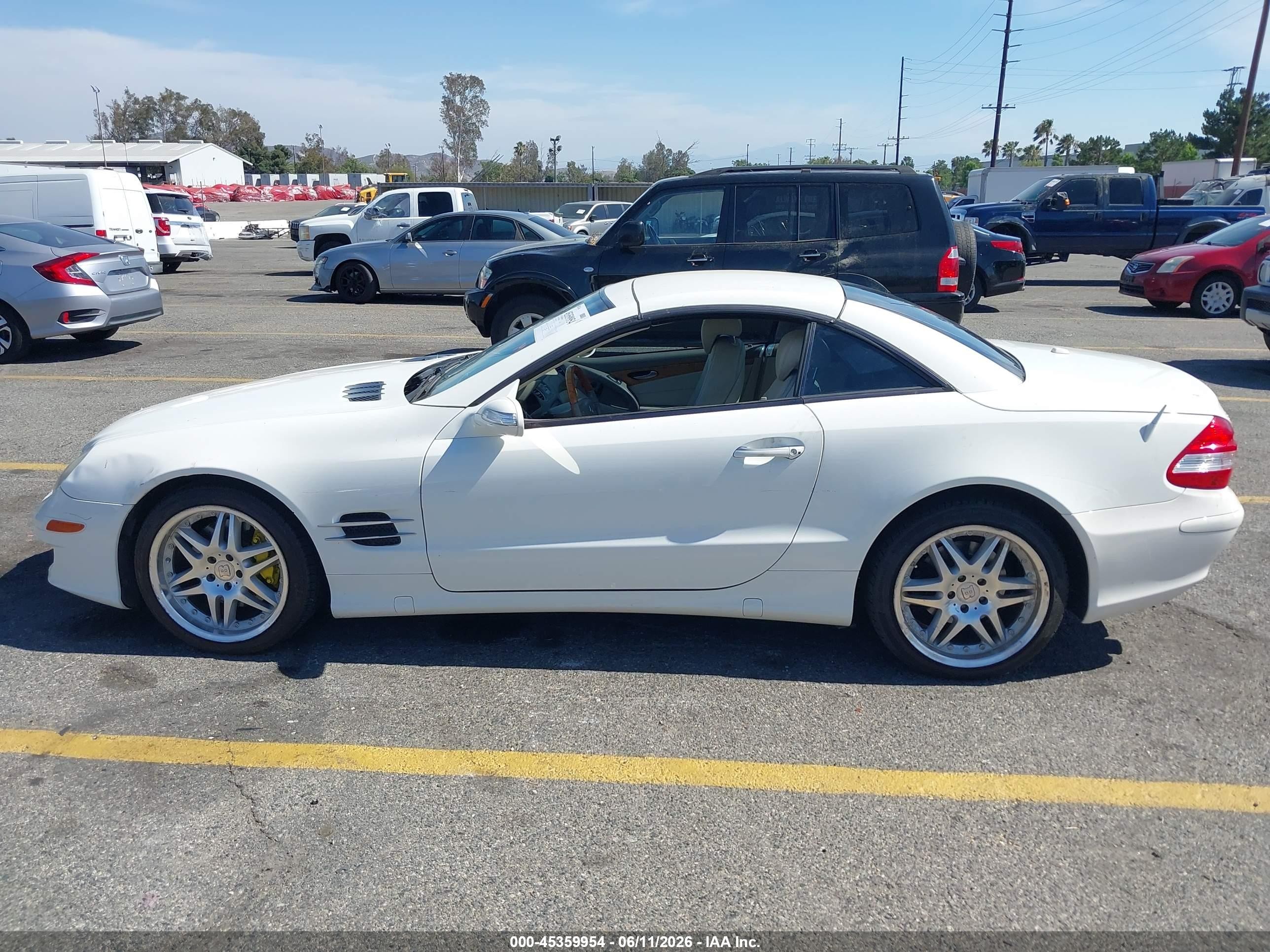 2007 Mercedes-benz Sl 550   Белый vin: WDBSK71F67F121815