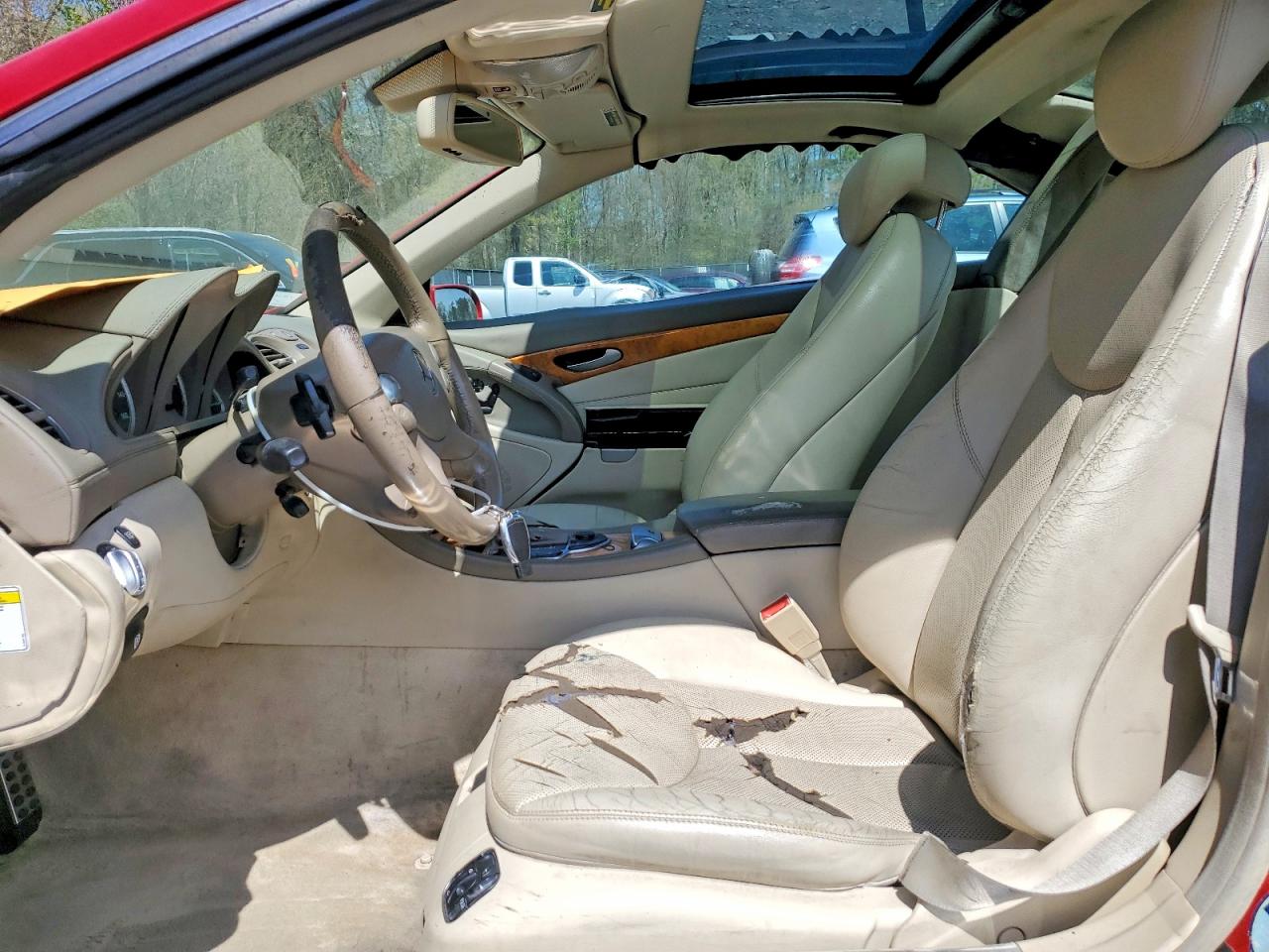 2007 Mercedes-benz Sl 550 Red vin: WDBSK71F67F122429