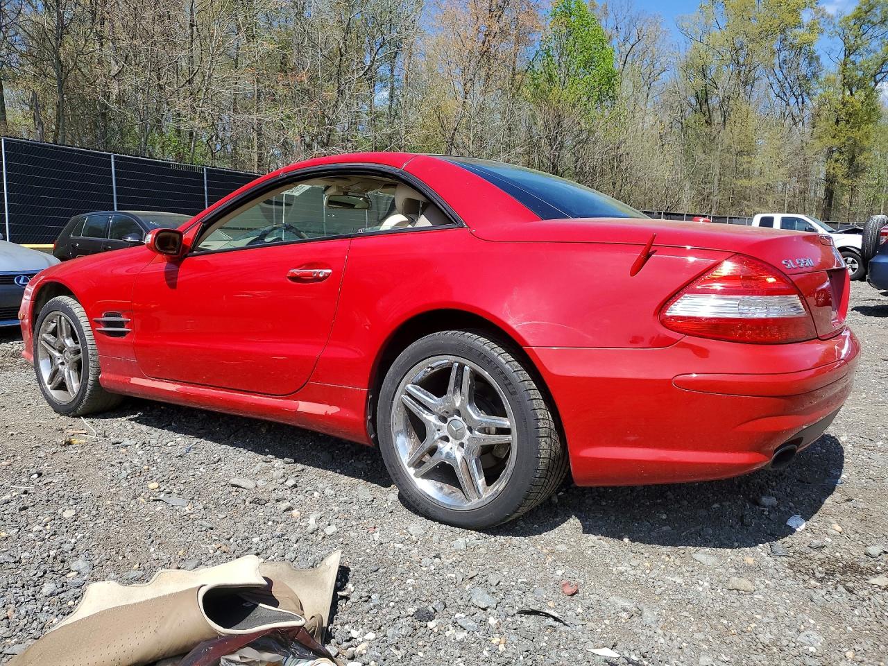 2007 Mercedes-benz Sl 550 Red vin: WDBSK71F67F122429