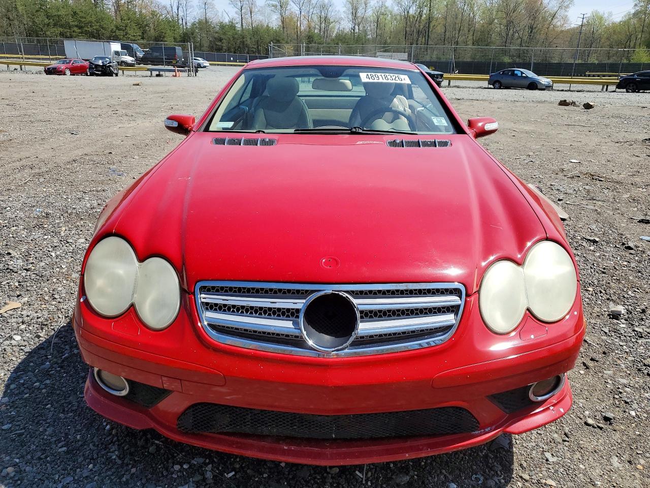2007 Mercedes-benz Sl 550 Red vin: WDBSK71F67F122429