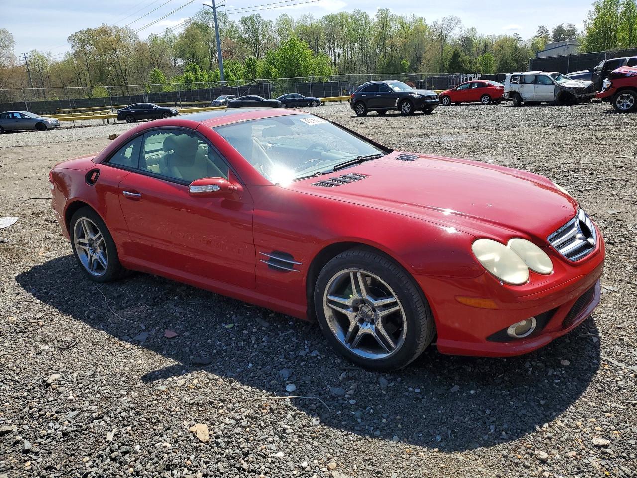 2007 Mercedes-benz Sl 550 Red vin: WDBSK71F67F122429