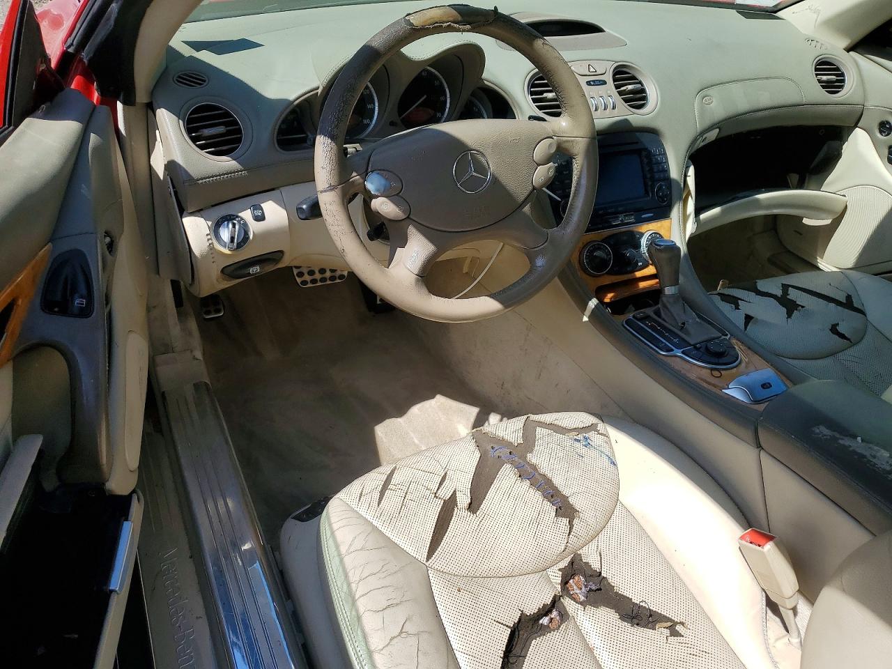 2007 Mercedes-benz Sl 550 Red vin: WDBSK71F67F122429