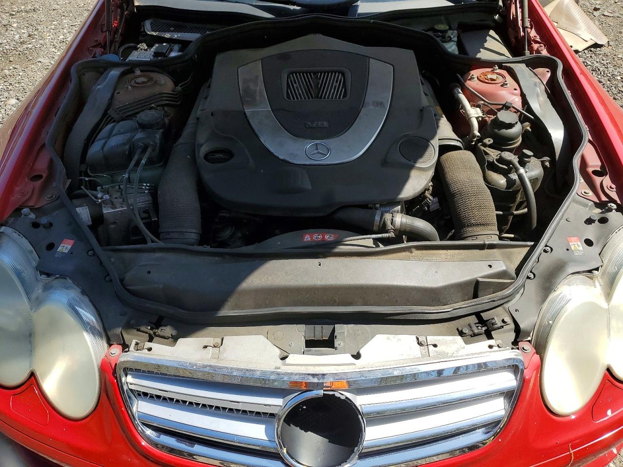 2007 Mercedes-benz Sl 550 Red vin: WDBSK71F67F122429