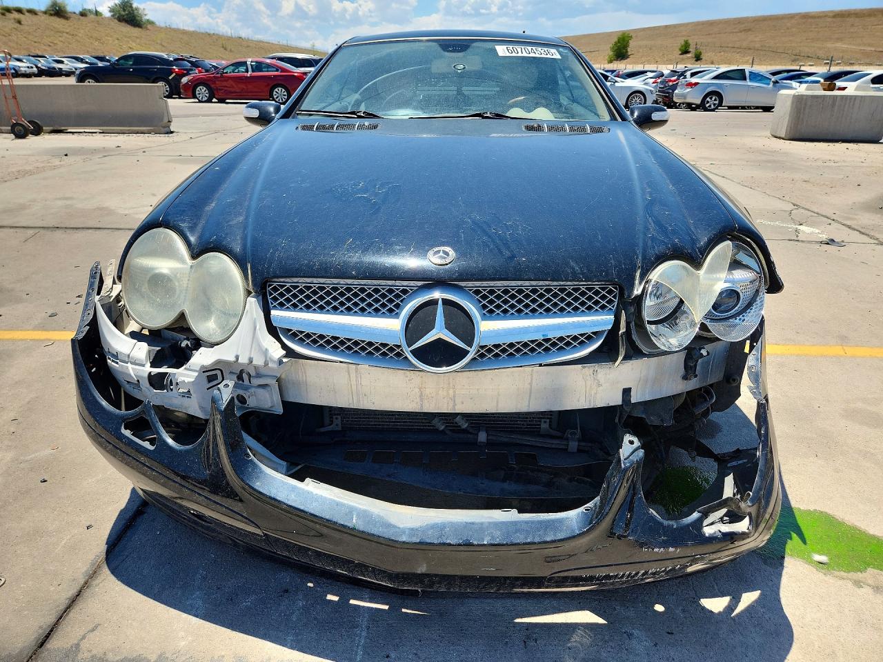 2007 Mercedes-benz Sl 550 Black vin: WDBSK71F67F129851