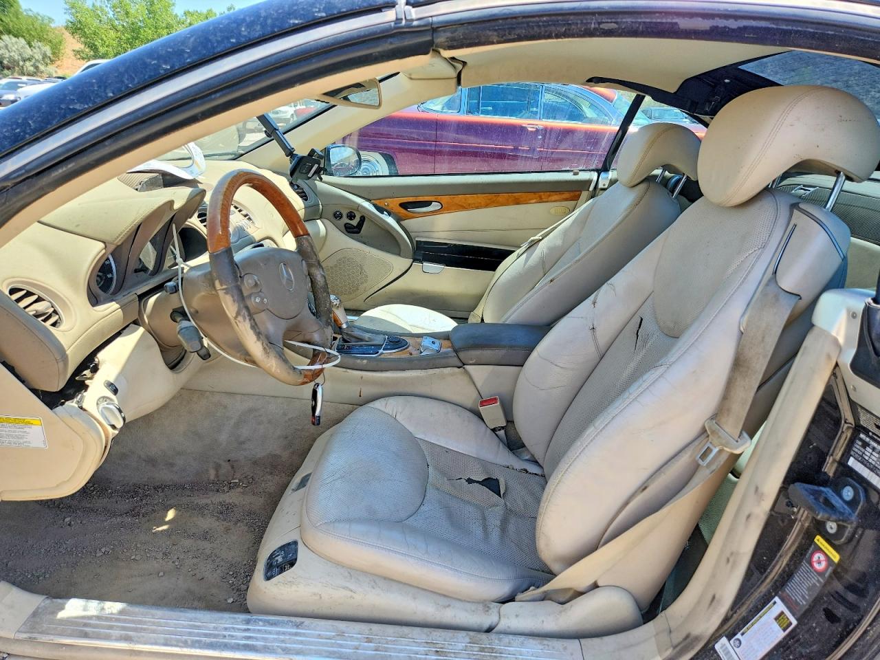 2007 Mercedes-benz Sl 550 Black vin: WDBSK71F67F129851