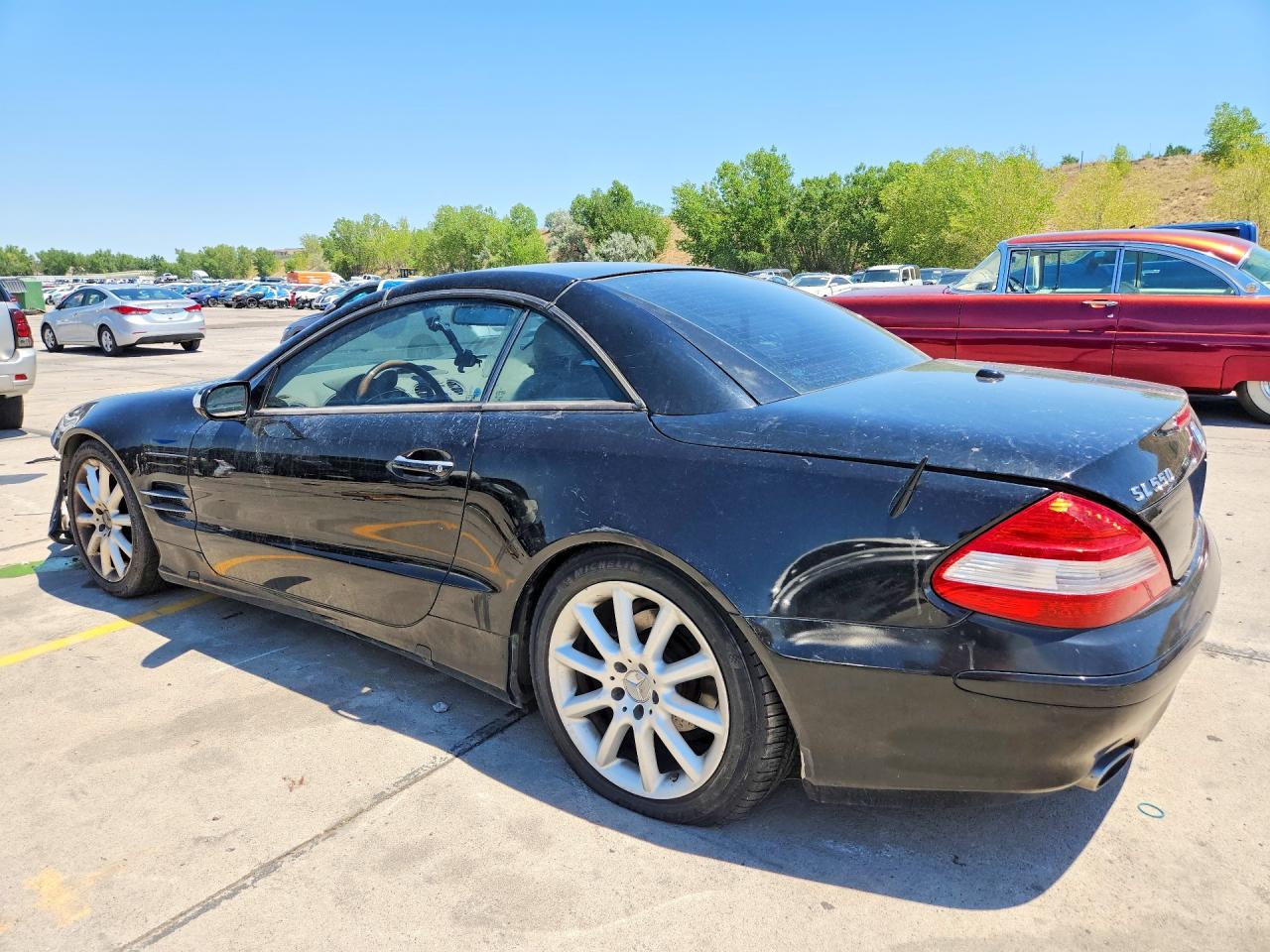 2007 Mercedes-benz Sl 550 Black vin: WDBSK71F67F129851