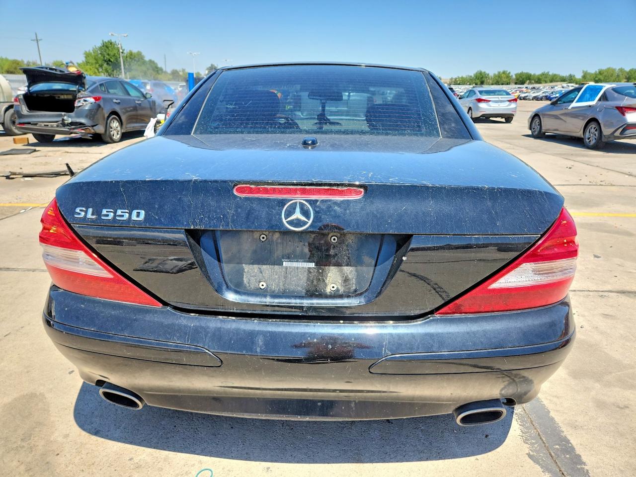2007 Mercedes-benz Sl 550 Black vin: WDBSK71F67F129851