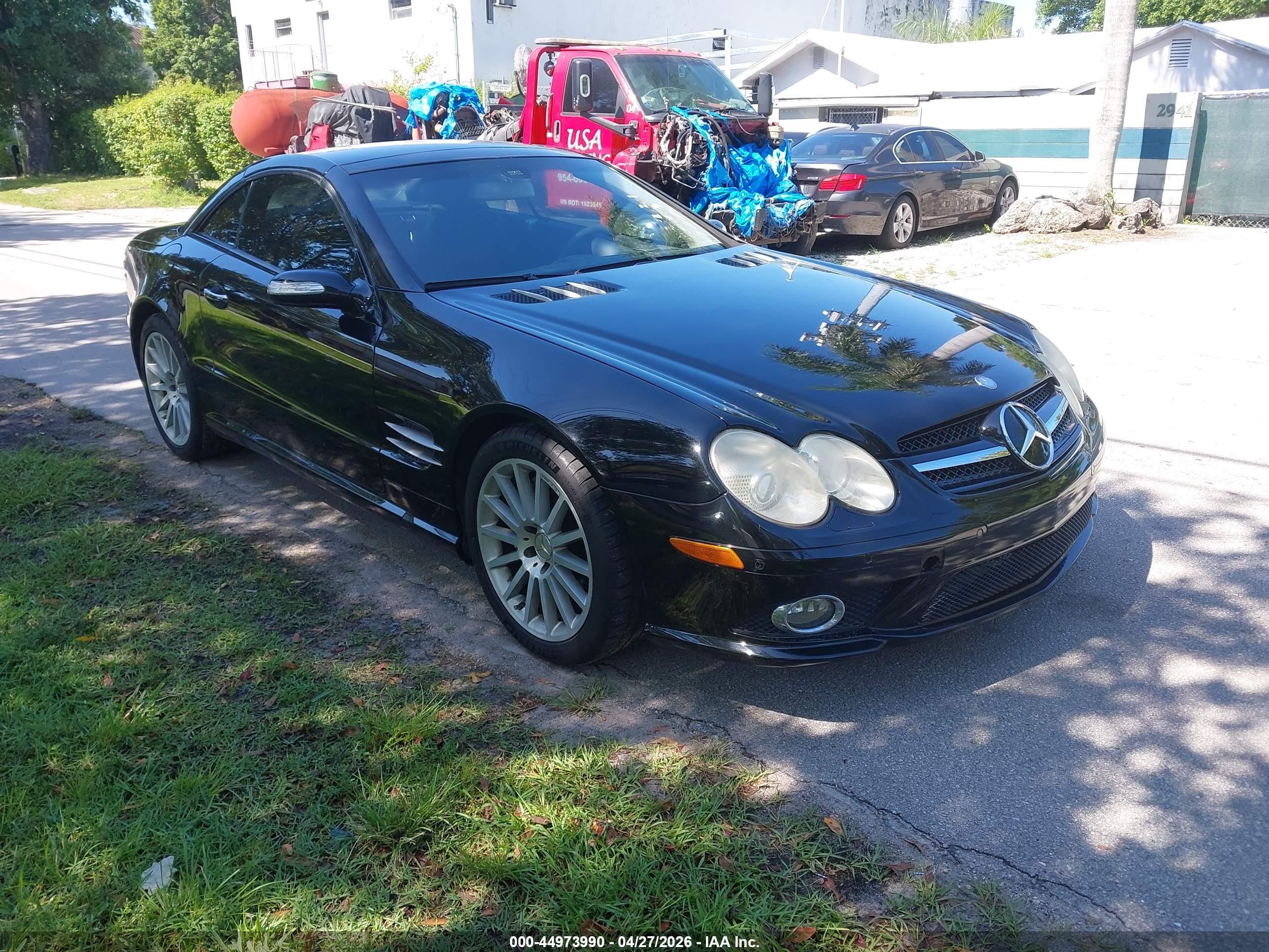 2008 Mercedes-benz Sl 550   Black vin: WDBSK71F68F140690