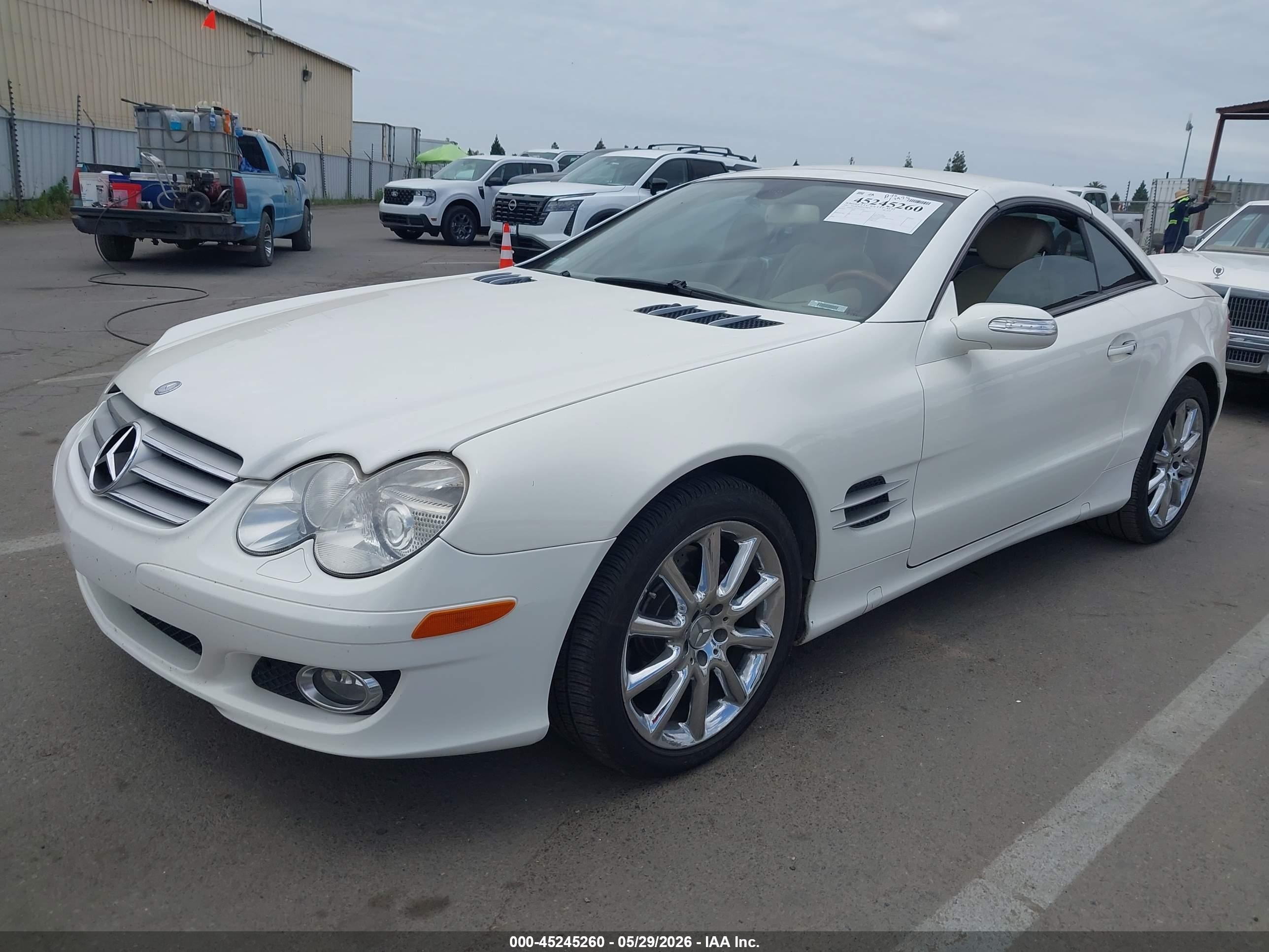 2007 Mercedes-benz Sl 550 Белый vin: WDBSK71F77F119197