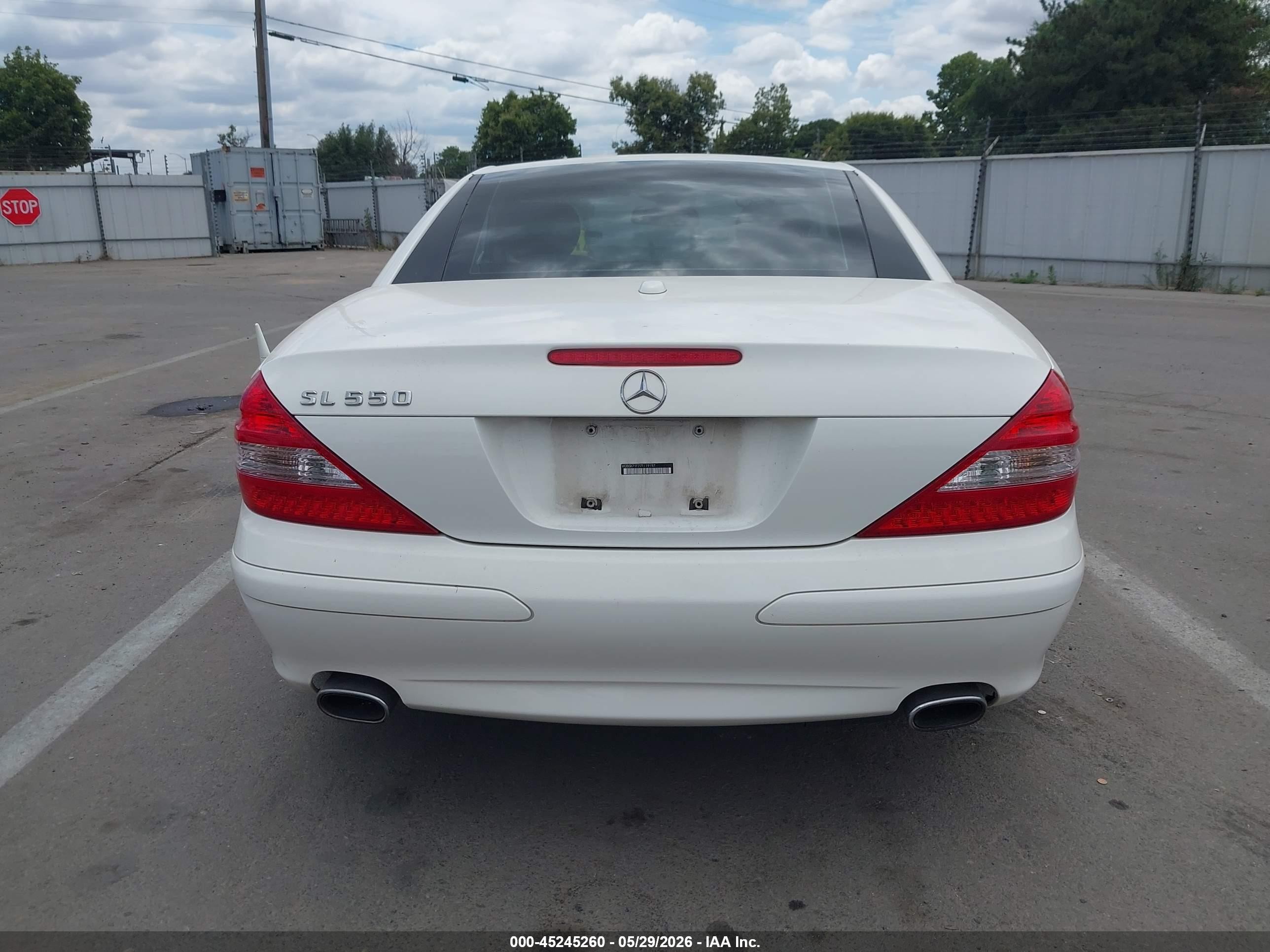 2007 Mercedes-benz Sl 550 Белый vin: WDBSK71F77F119197