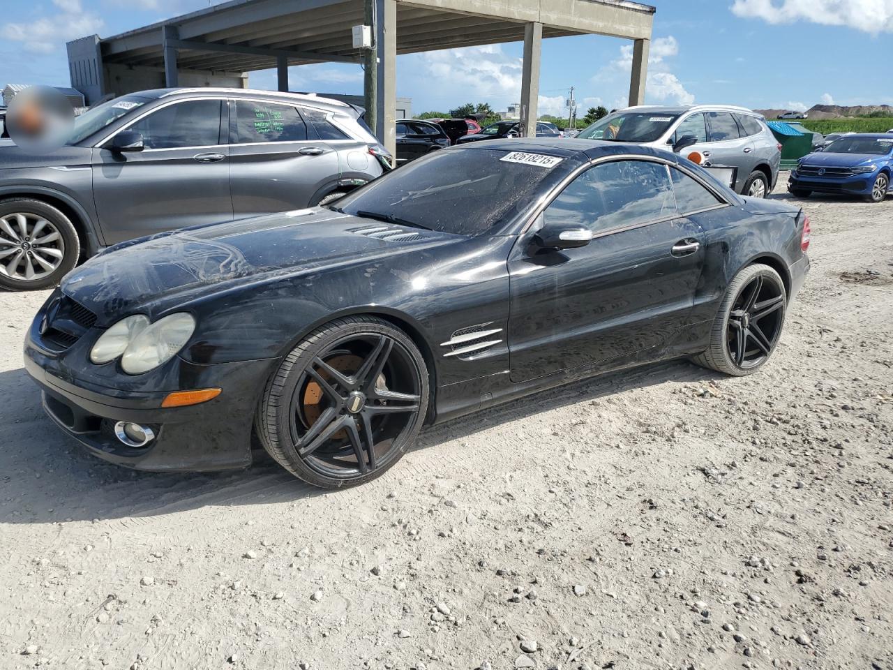 2007 Mercedes-benz Sl 550 Black vin: WDBSK71F77F119278