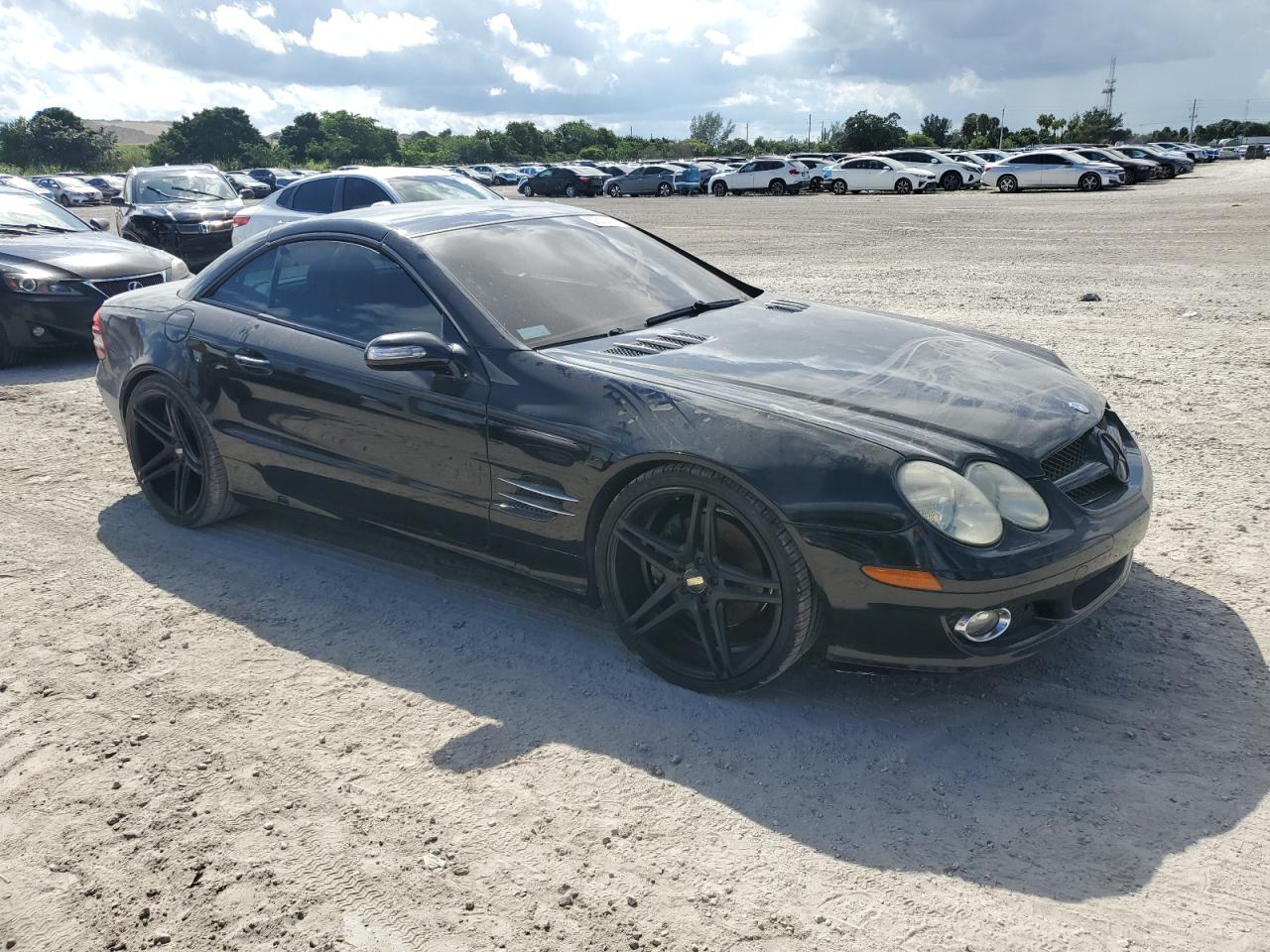 2007 Mercedes-benz Sl 550 Black vin: WDBSK71F77F119278