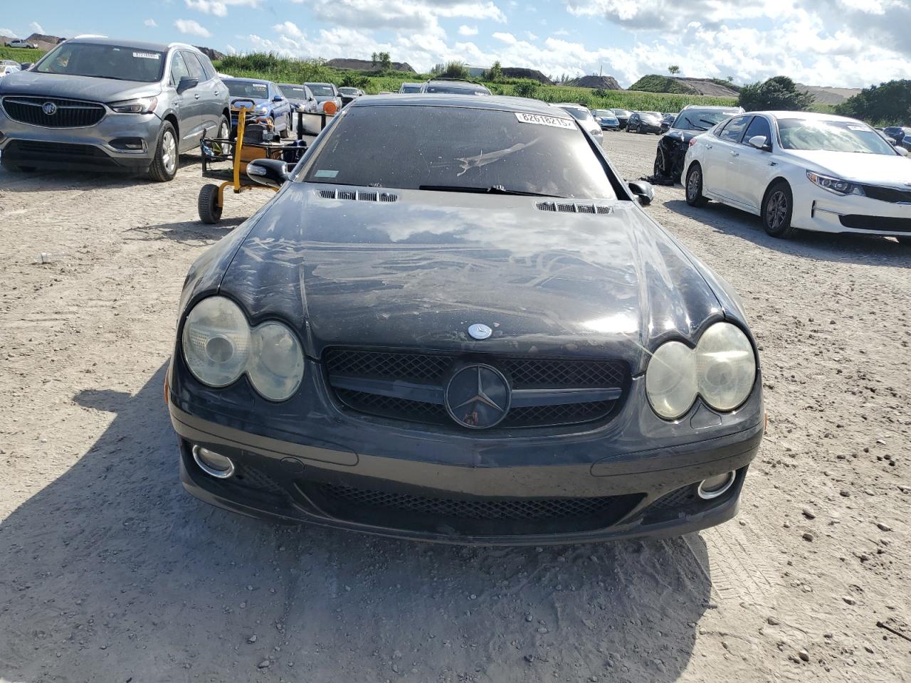 2007 Mercedes-benz Sl 550 Black vin: WDBSK71F77F119278
