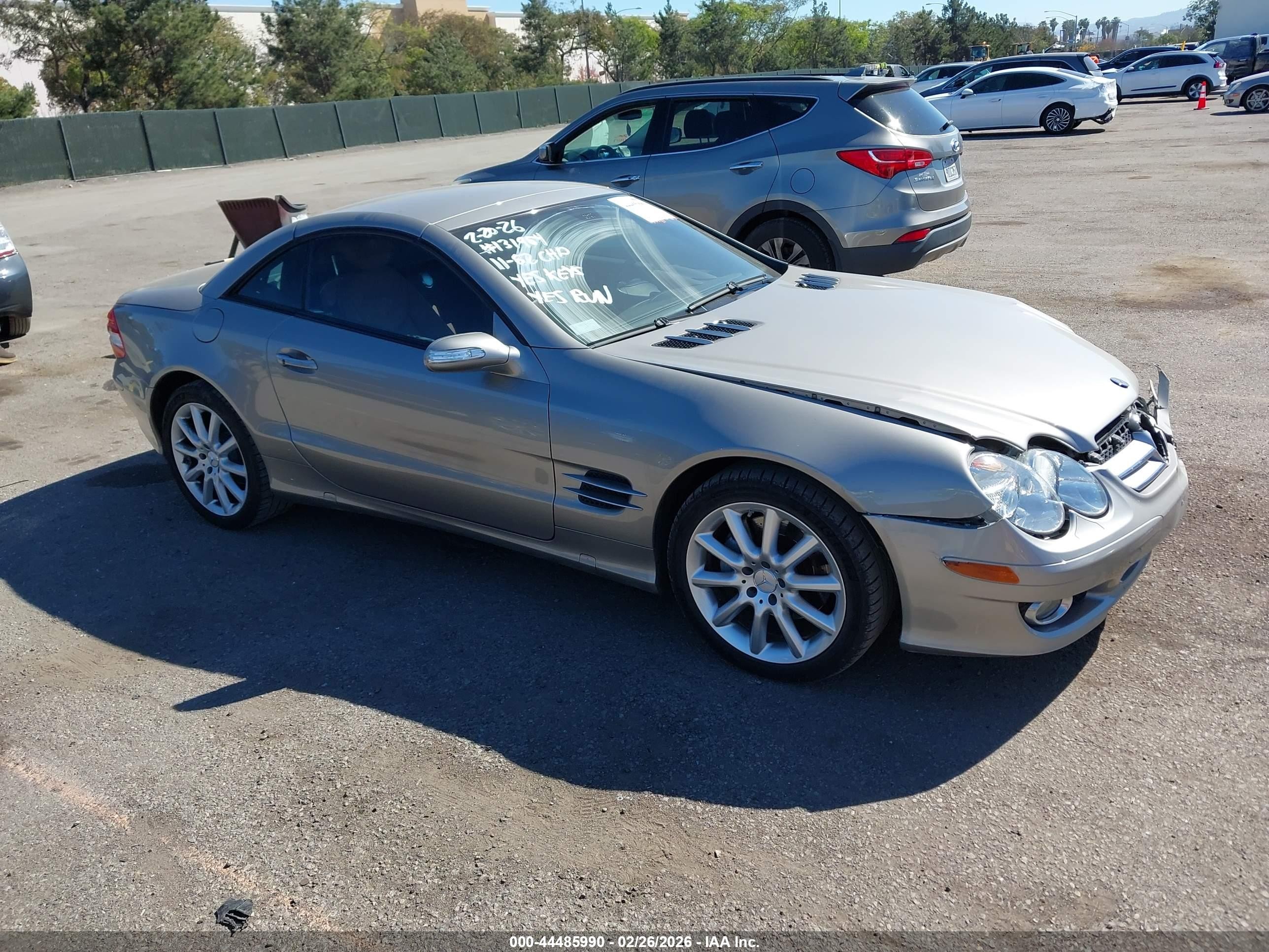 2007 Mercedes-benz Sl 550   Серый vin: WDBSK71F77F120138