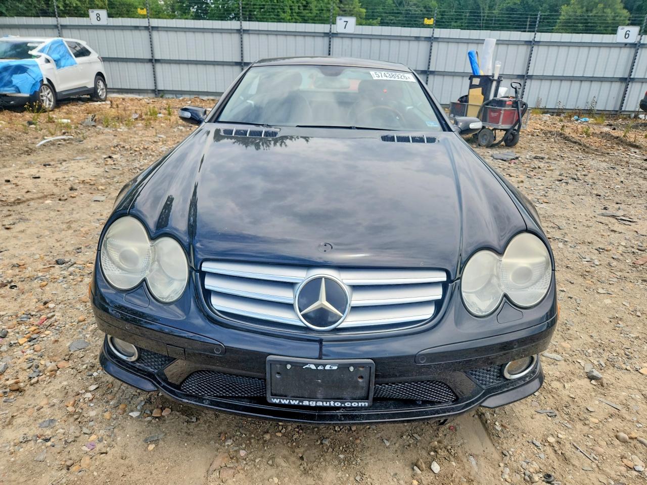 2007 Mercedes-benz Sl 550 Black vin: WDBSK71F77F120415