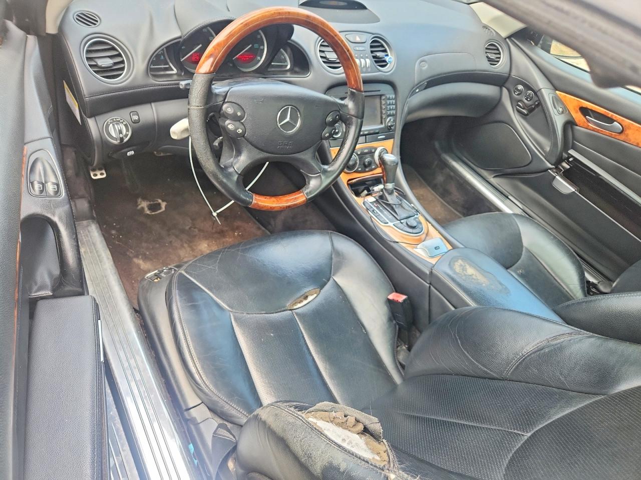 2007 Mercedes-benz Sl 550 Black vin: WDBSK71F77F120415
