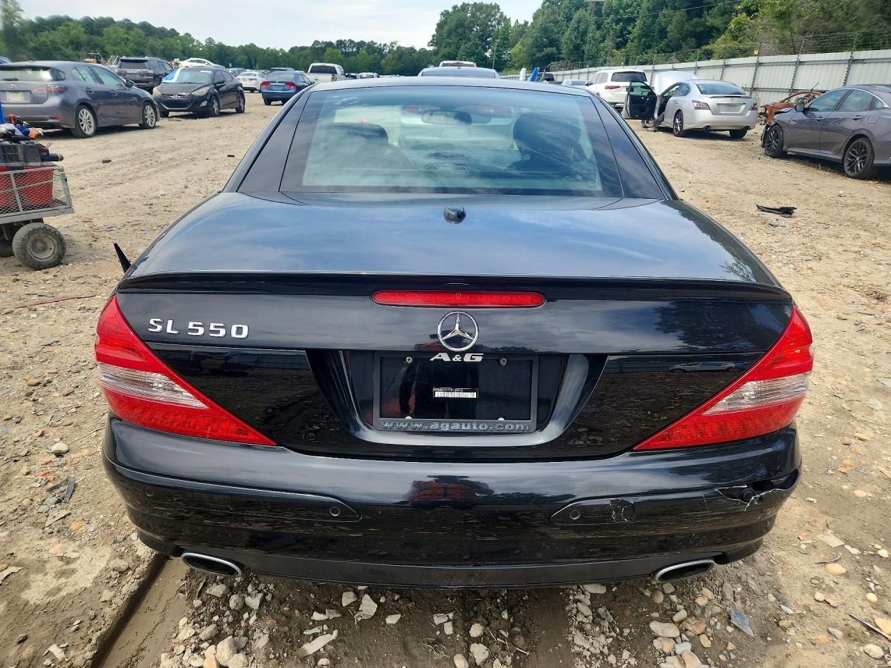 2007 Mercedes-benz Sl 550 Black vin: WDBSK71F77F120415