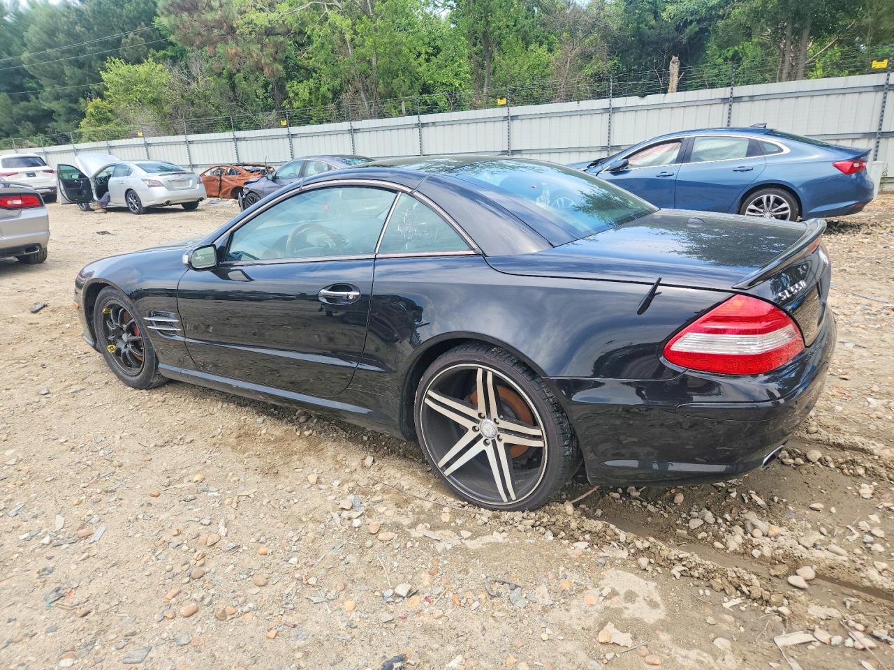 2007 Mercedes-benz Sl 550 Black vin: WDBSK71F77F120415