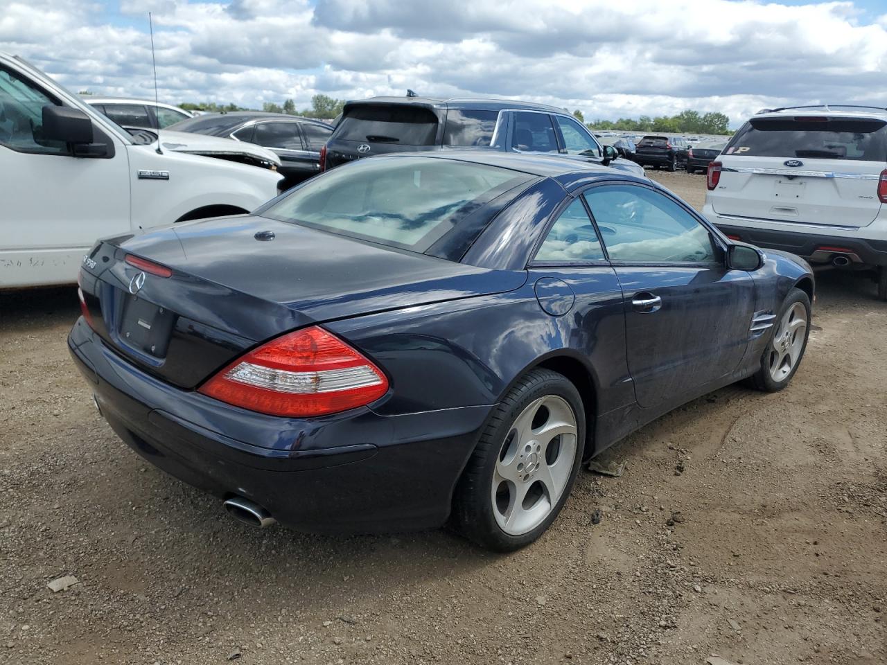 2007 Mercedes-benz Sl 550 Blue vin: WDBSK71F77F120916
