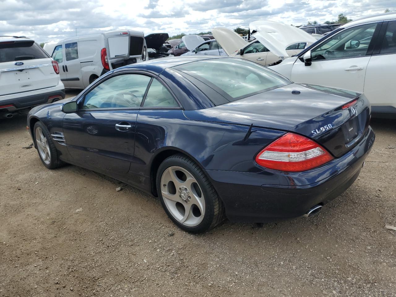2007 Mercedes-benz Sl 550 Blue vin: WDBSK71F77F120916