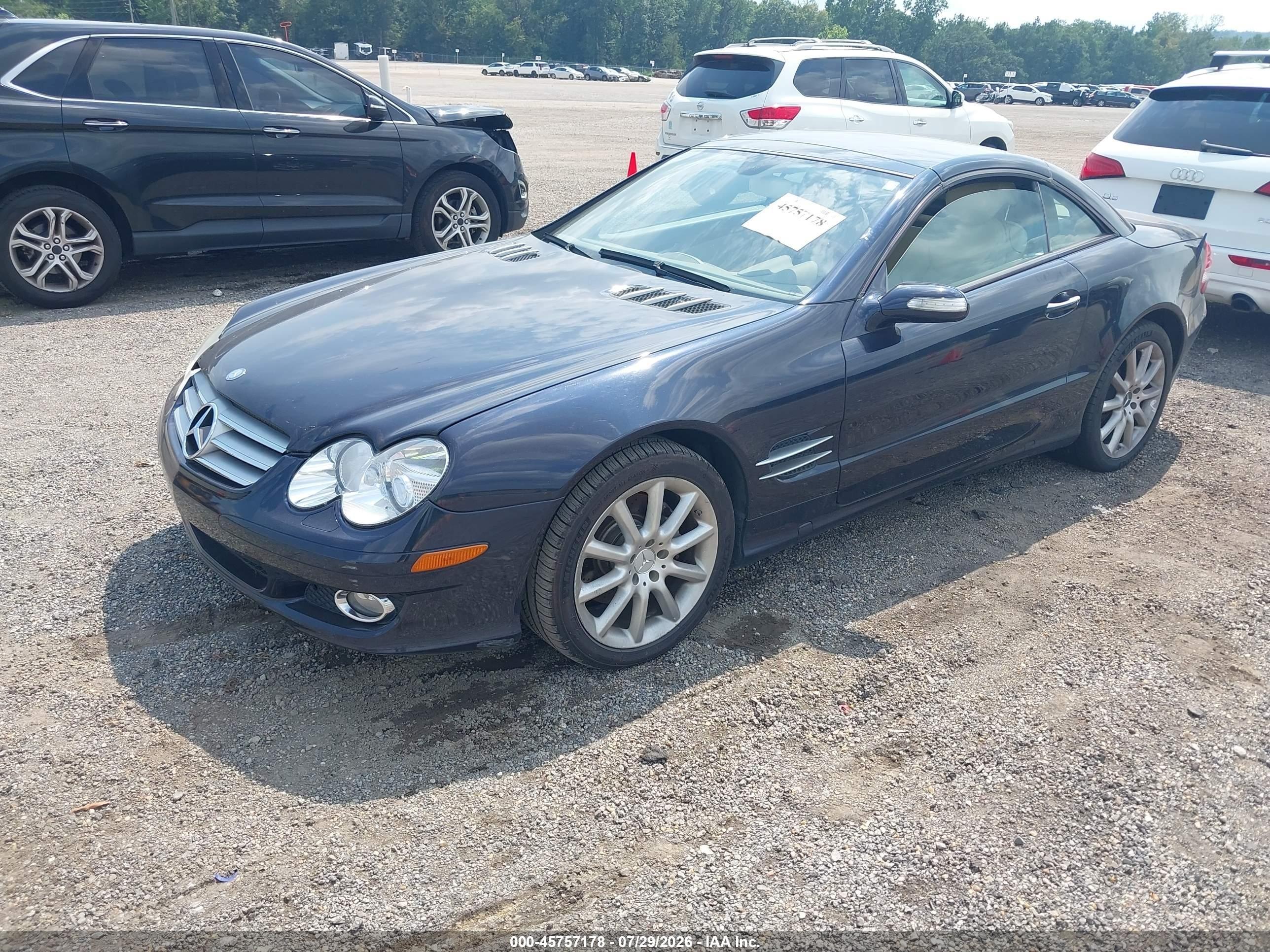 2007 Mercedes-benz Sl 550   Синий vin: WDBSK71F77F126117