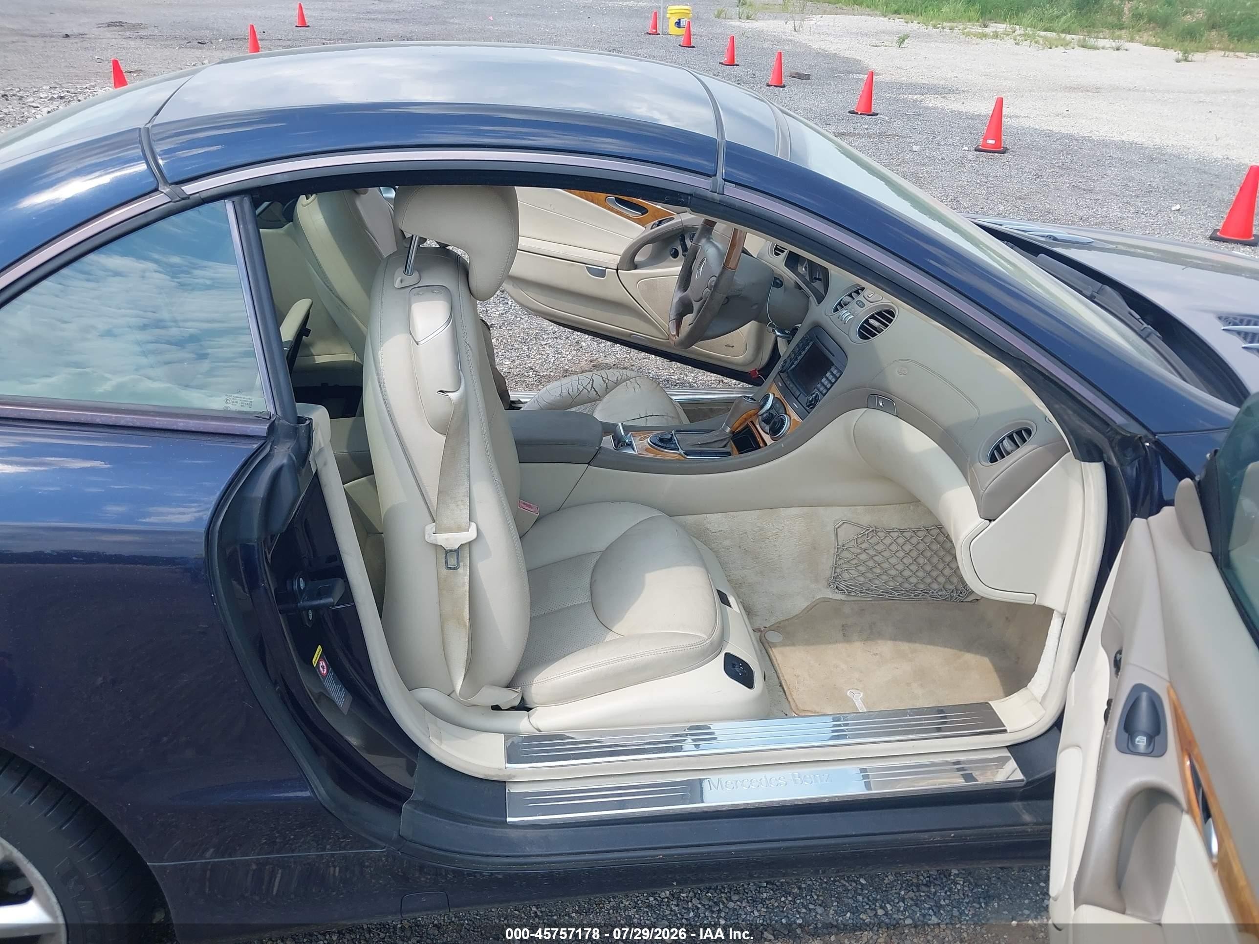 2007 Mercedes-benz Sl 550   Синий vin: WDBSK71F77F126117