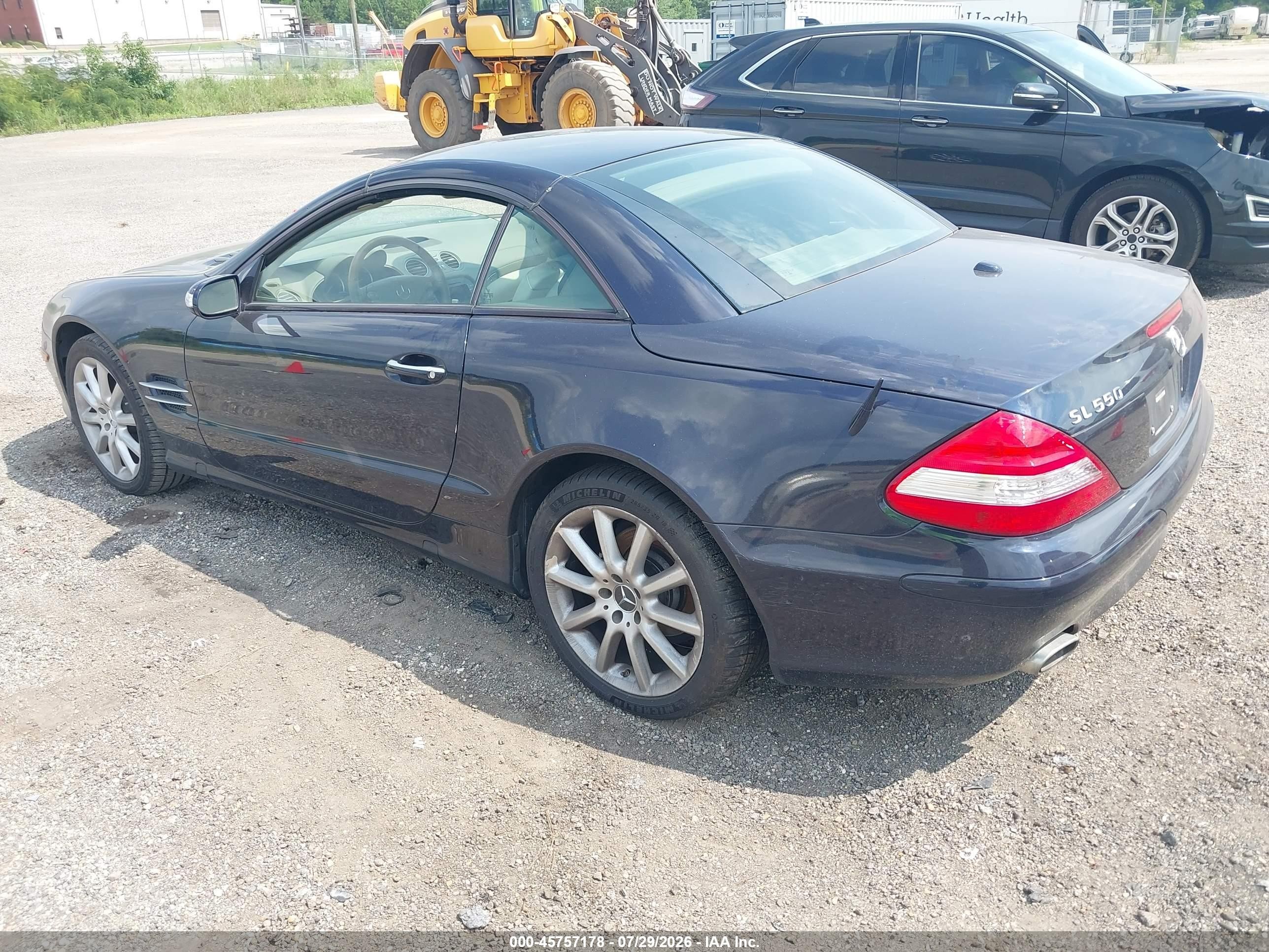 2007 Mercedes-benz Sl 550   Синий vin: WDBSK71F77F126117