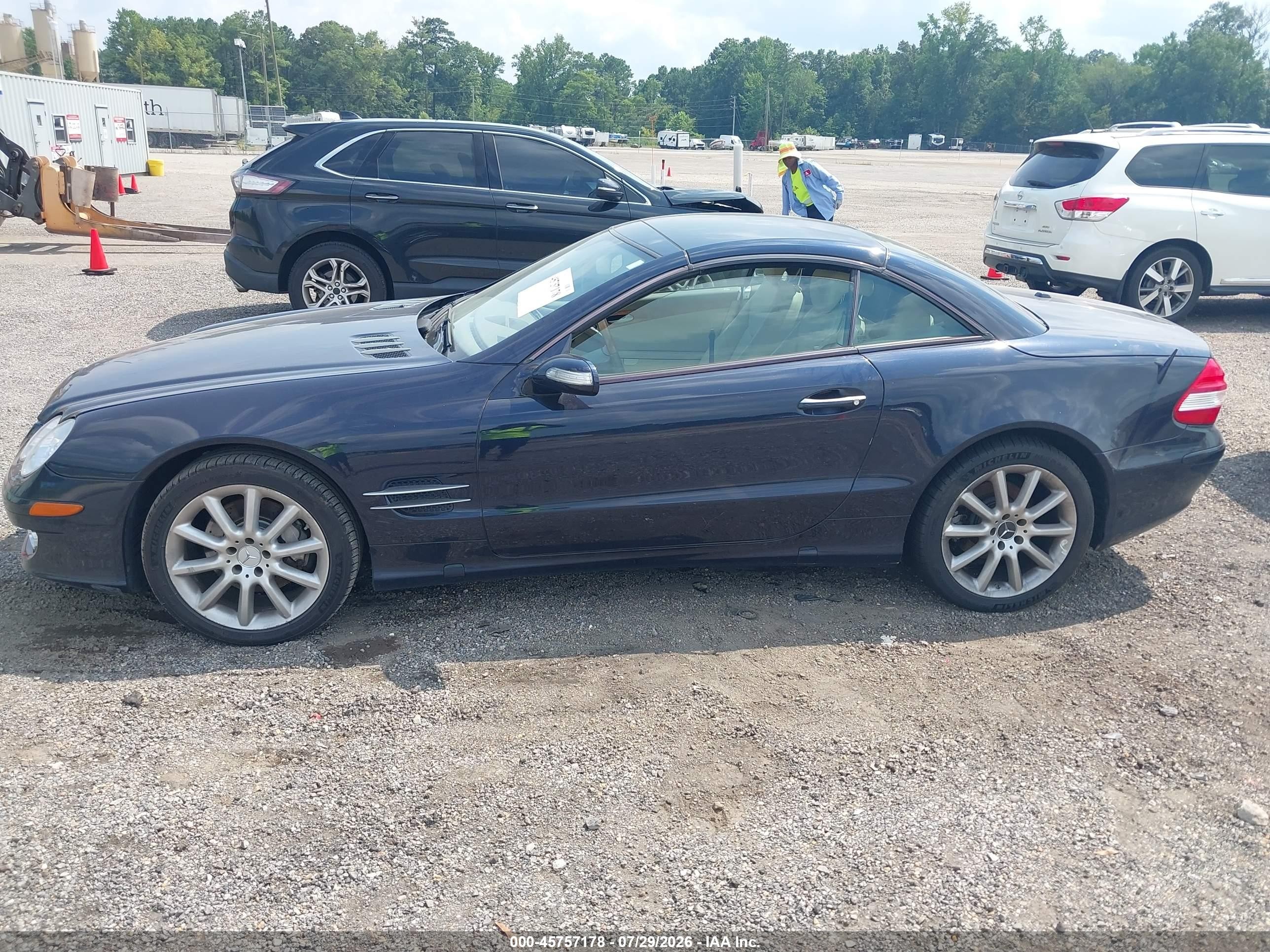2007 Mercedes-benz Sl 550   Синий vin: WDBSK71F77F126117