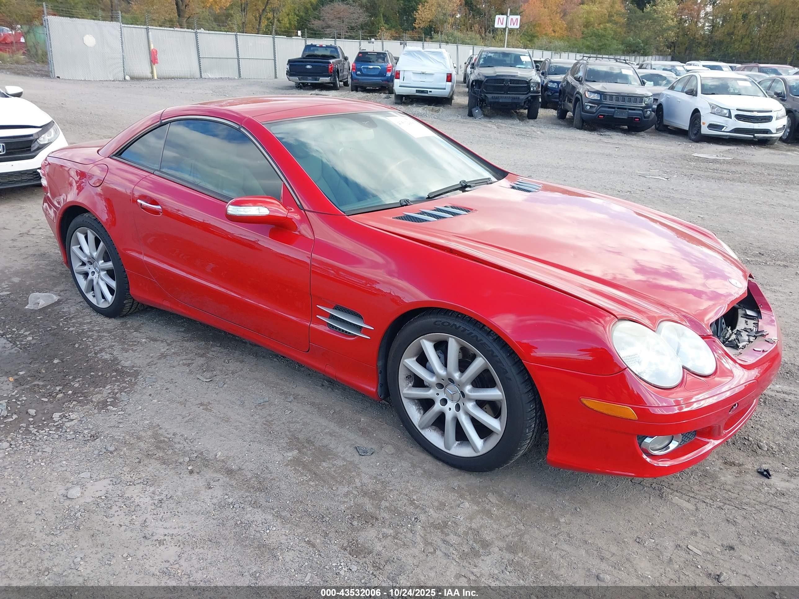 2007 Mercedes-benz Sl 550   Red vin: WDBSK71F77F133892