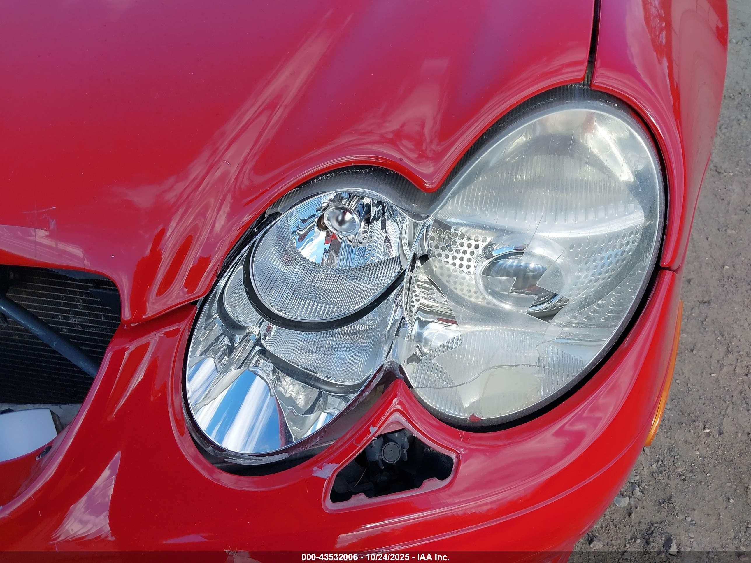 2007 Mercedes-benz Sl 550   Red vin: WDBSK71F77F133892