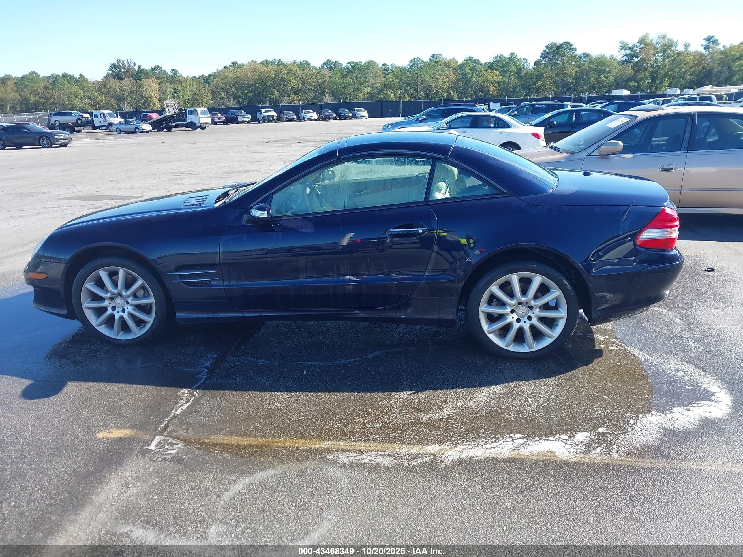 2008 Mercedes-benz Sl 550   Blue vin: WDBSK71F78F138365