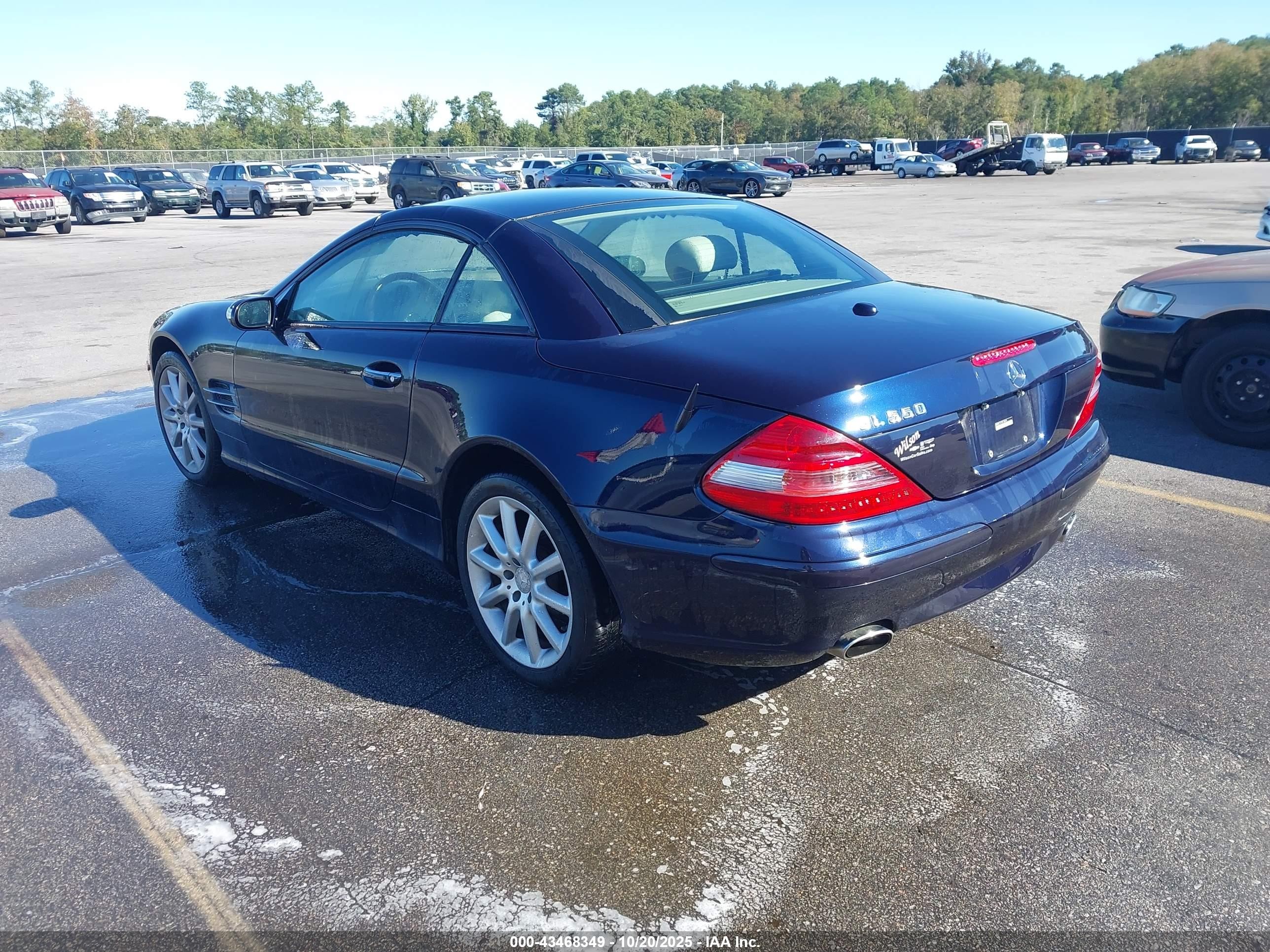 2008 Mercedes-benz Sl 550   Blue vin: WDBSK71F78F138365