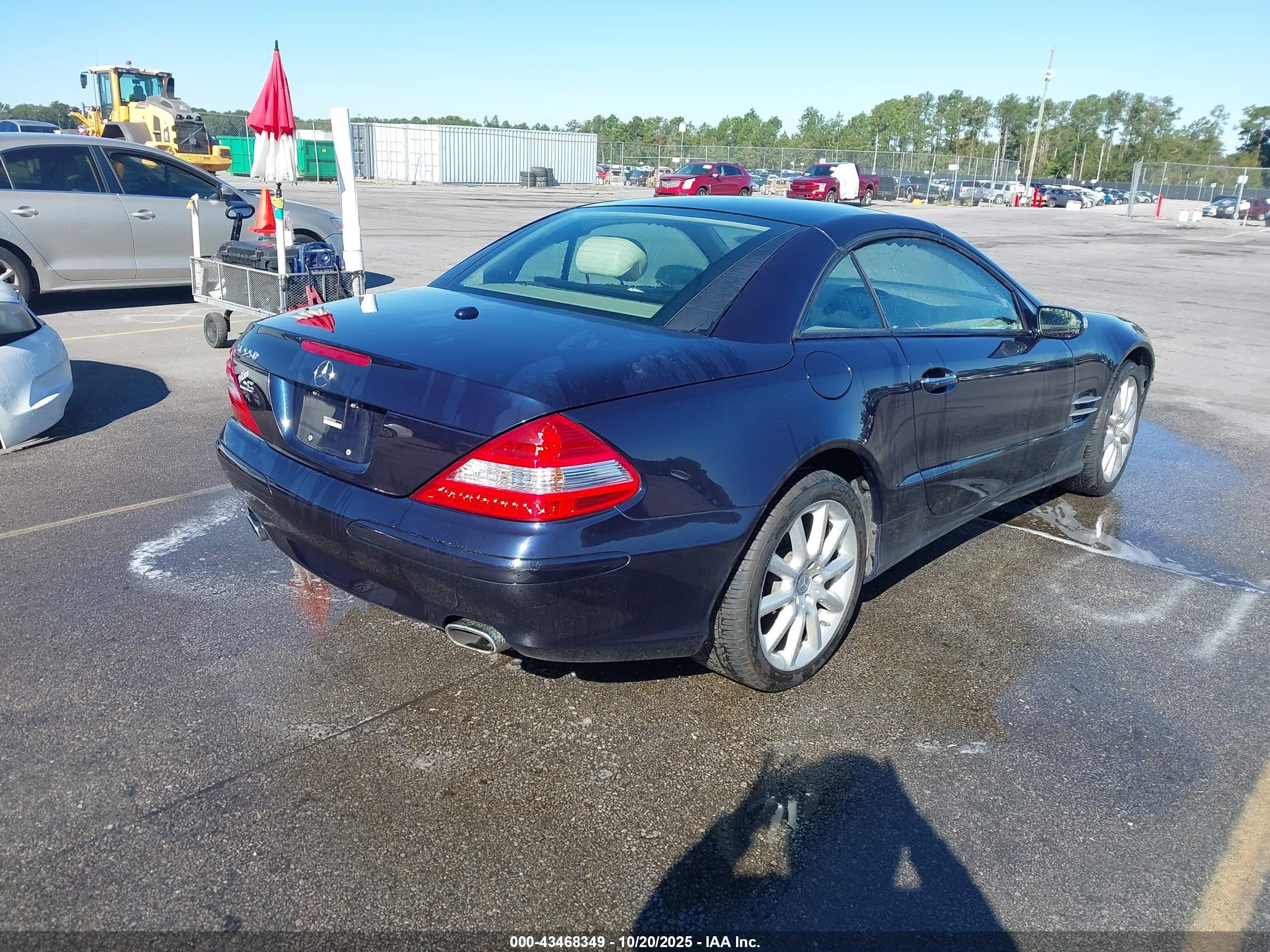 2008 Mercedes-benz Sl 550   Blue vin: WDBSK71F78F138365
