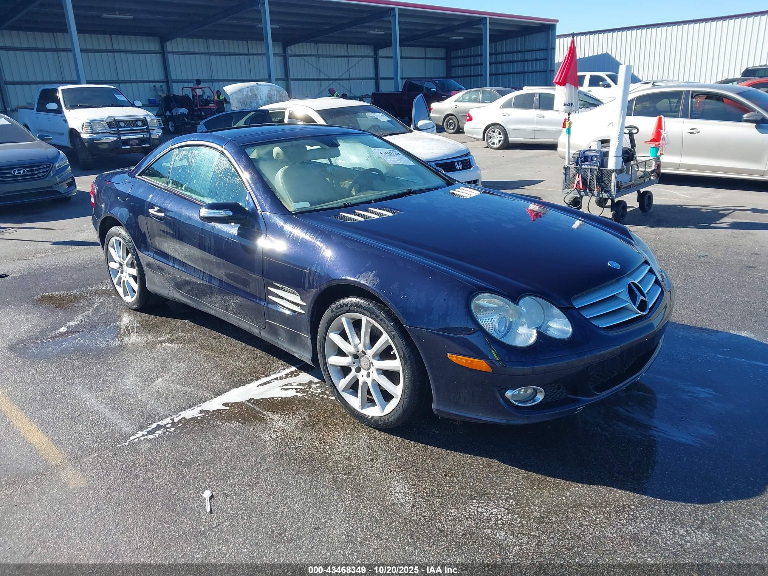 2008 Mercedes-benz Sl 550   Blue vin: WDBSK71F78F138365