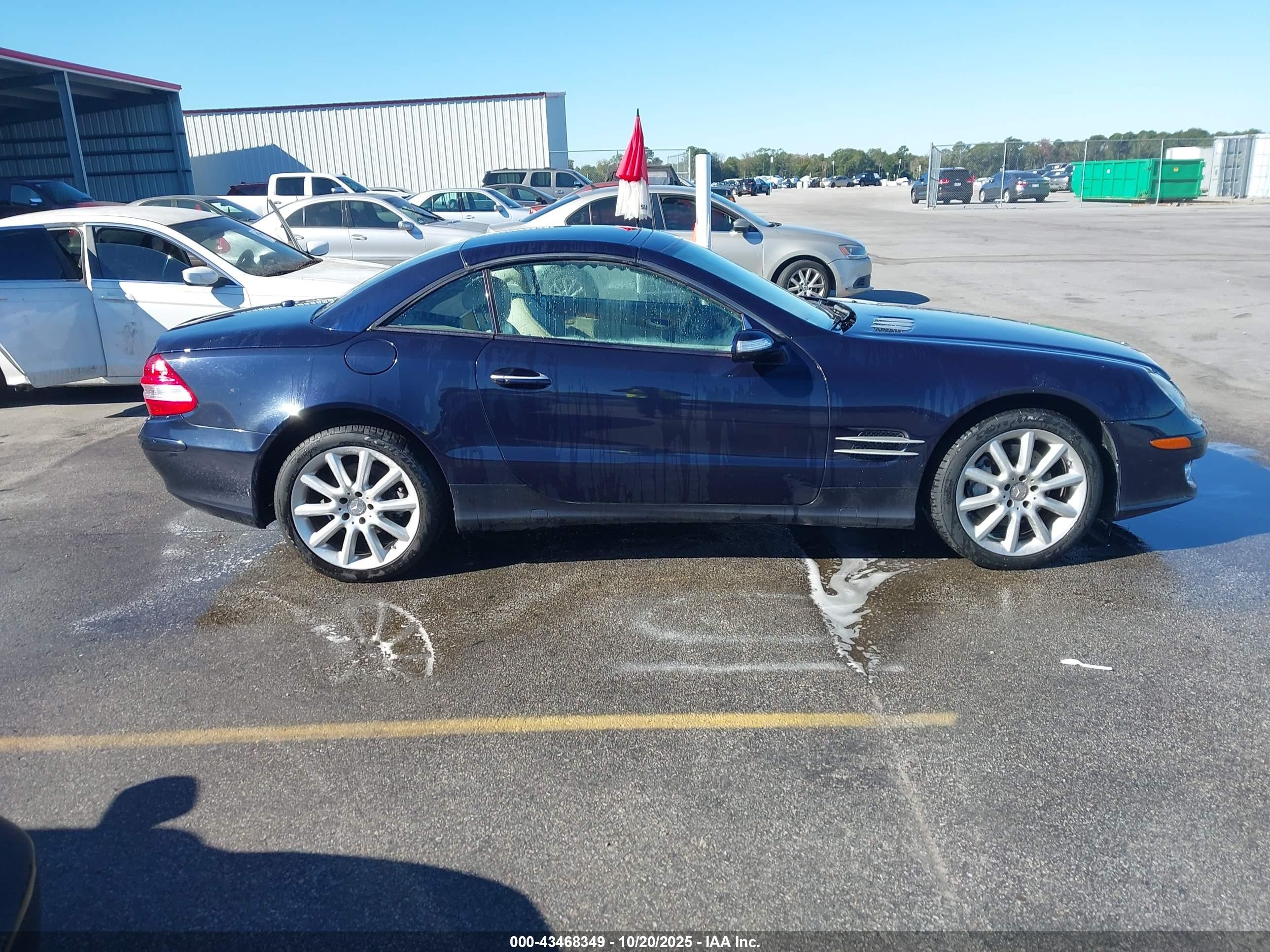 2008 Mercedes-benz Sl 550   Blue vin: WDBSK71F78F138365