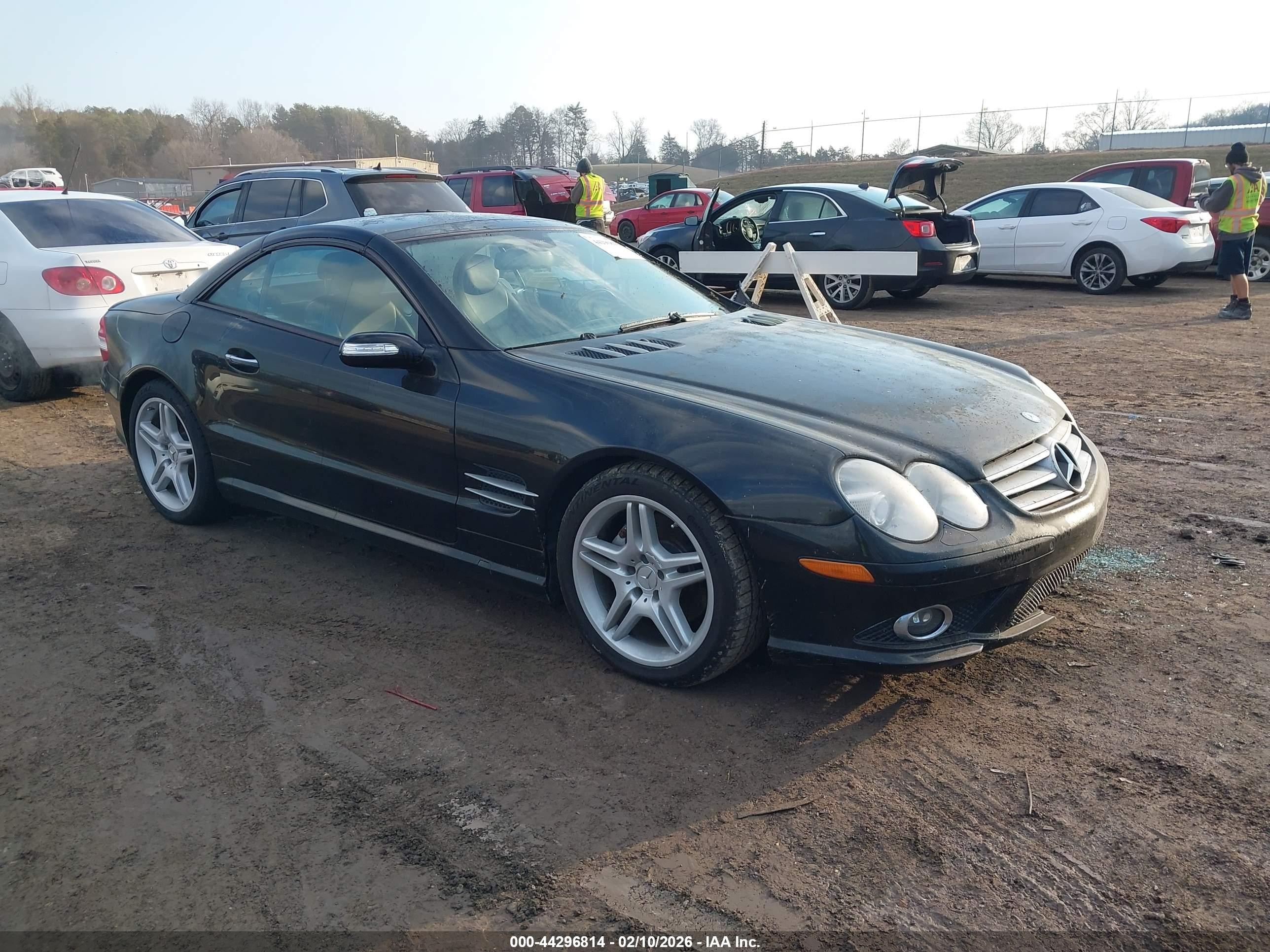2008 Mercedes-benz Sl 550   Черный vin: WDBSK71F78F139662