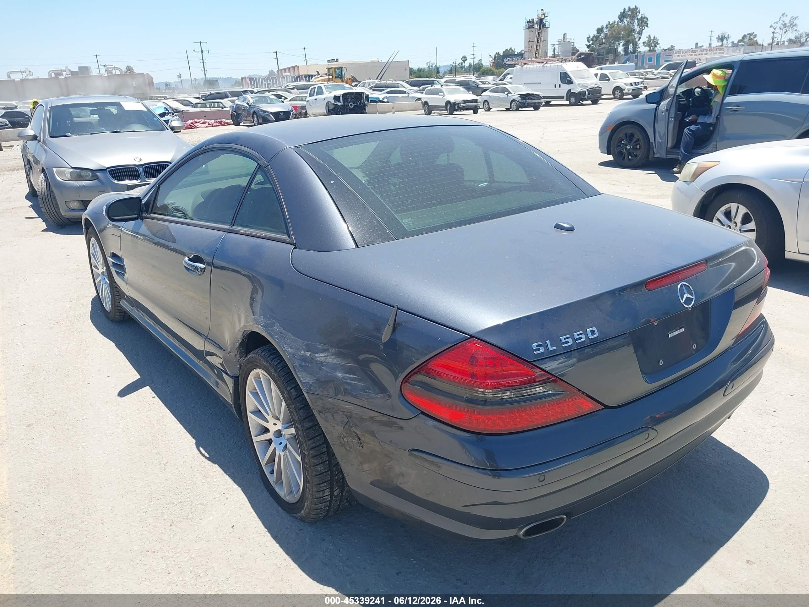 2008 Mercedes-benz Sl 550   Gray vin: WDBSK71F78F141010
