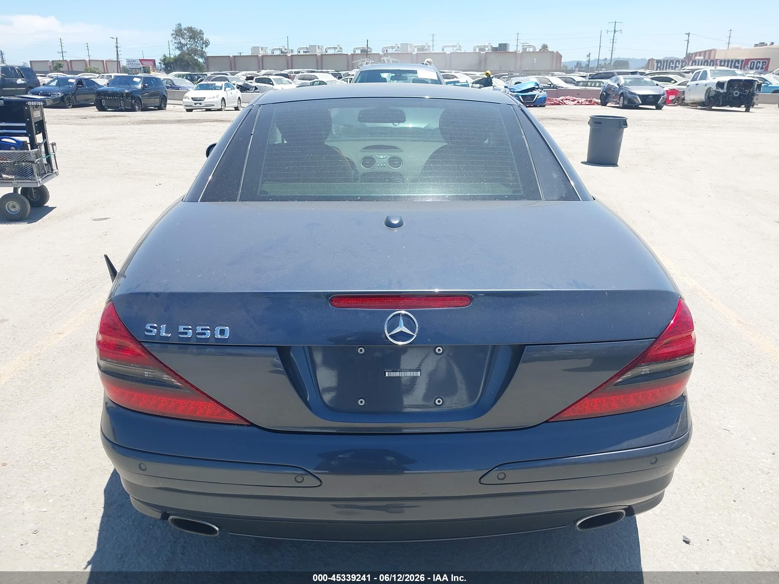 2008 Mercedes-benz Sl 550   Gray vin: WDBSK71F78F141010