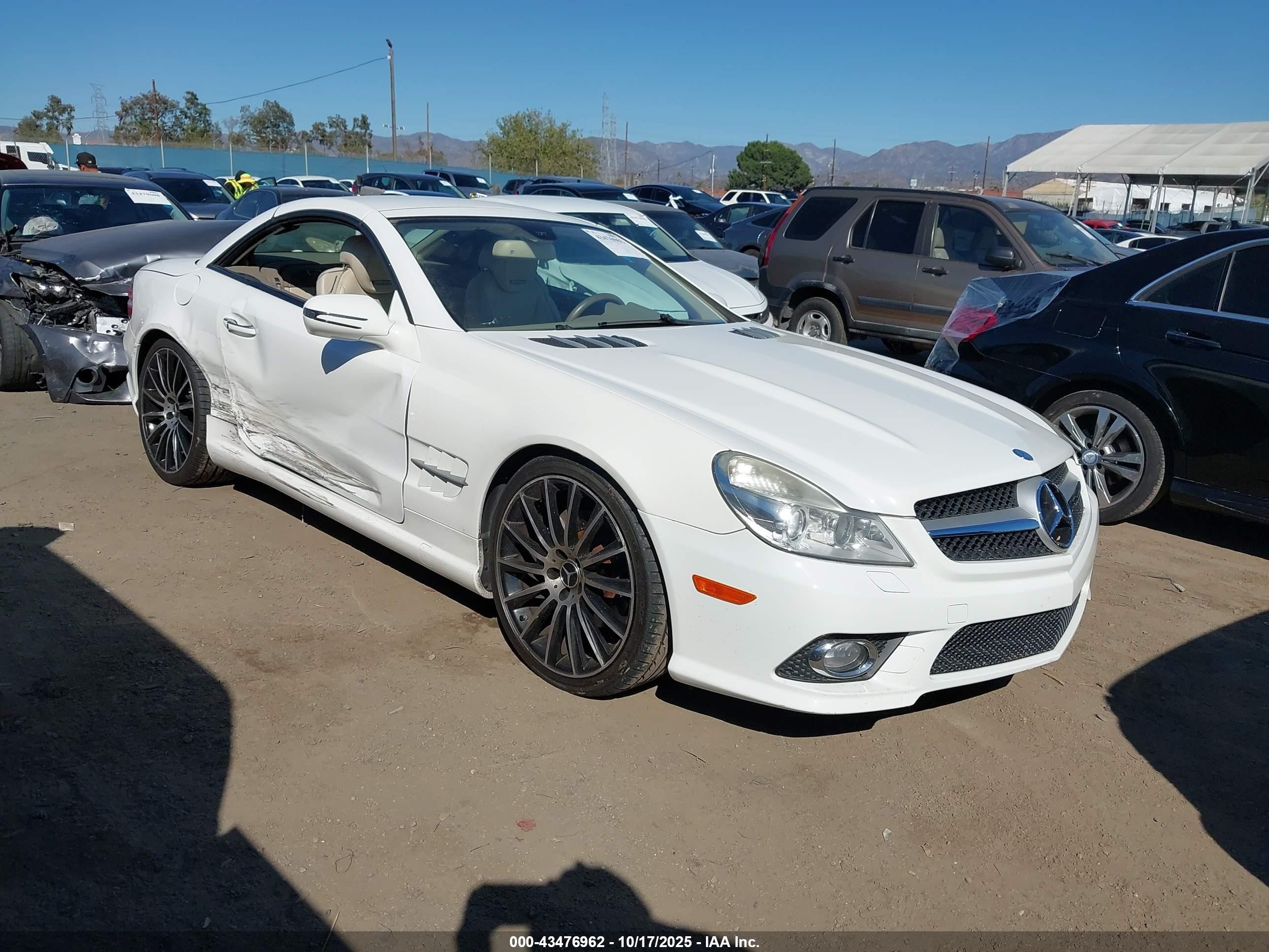 2009 Mercedes-benz Sl 550   Белый vin: WDBSK71F79F143678