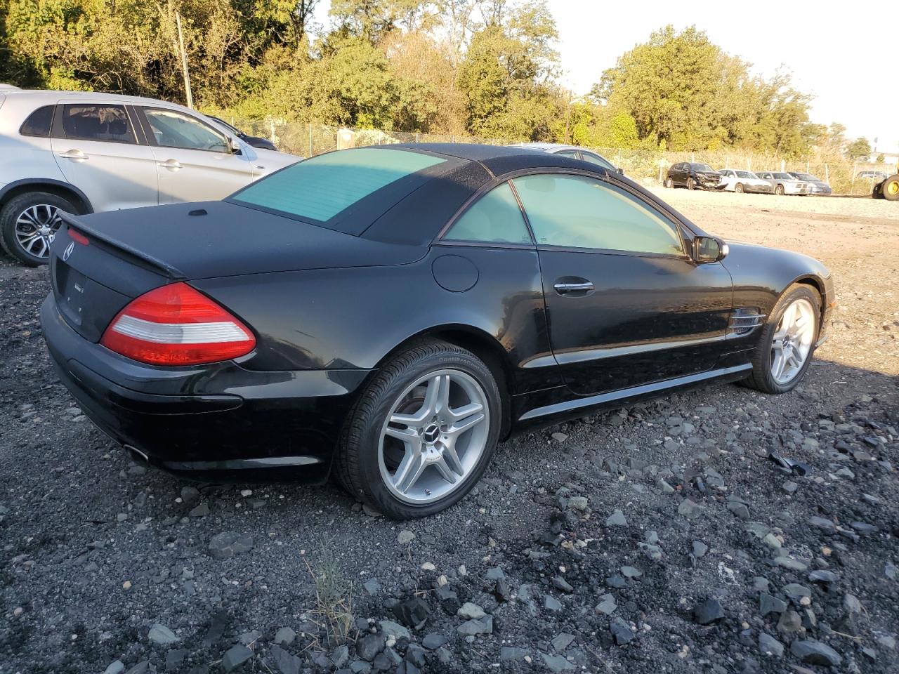 2007 Mercedes-benz Sl 550 Black vin: WDBSK71F87F119385
