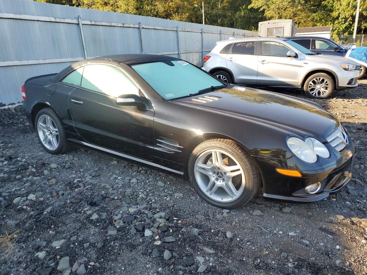 2007 Mercedes-benz Sl 550 Black vin: WDBSK71F87F119385