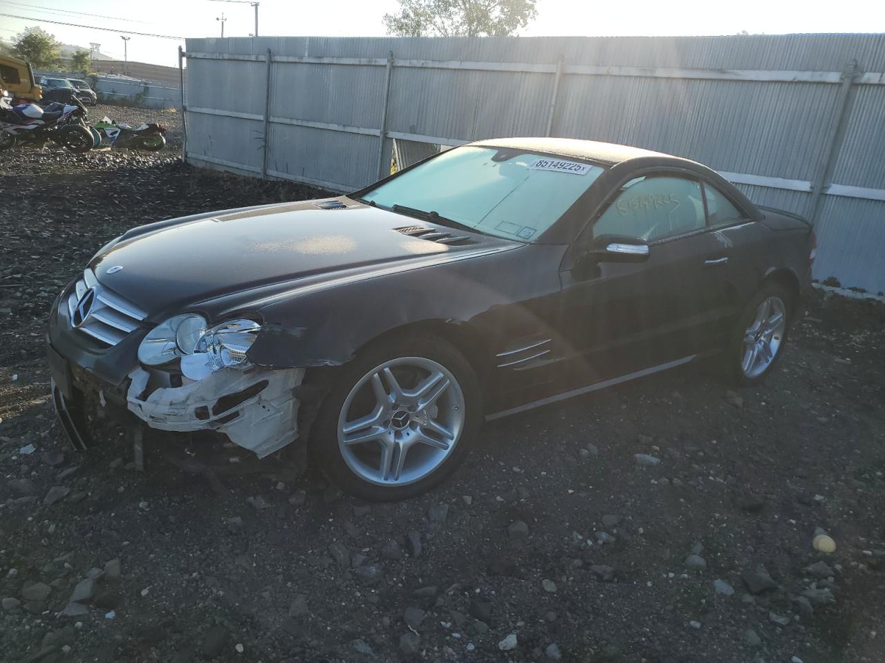 2007 Mercedes-benz Sl 550 Black vin: WDBSK71F87F119385